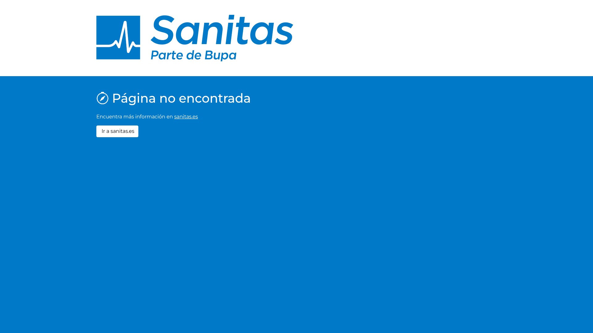 Screenshot of segurossalud.sanitas.es