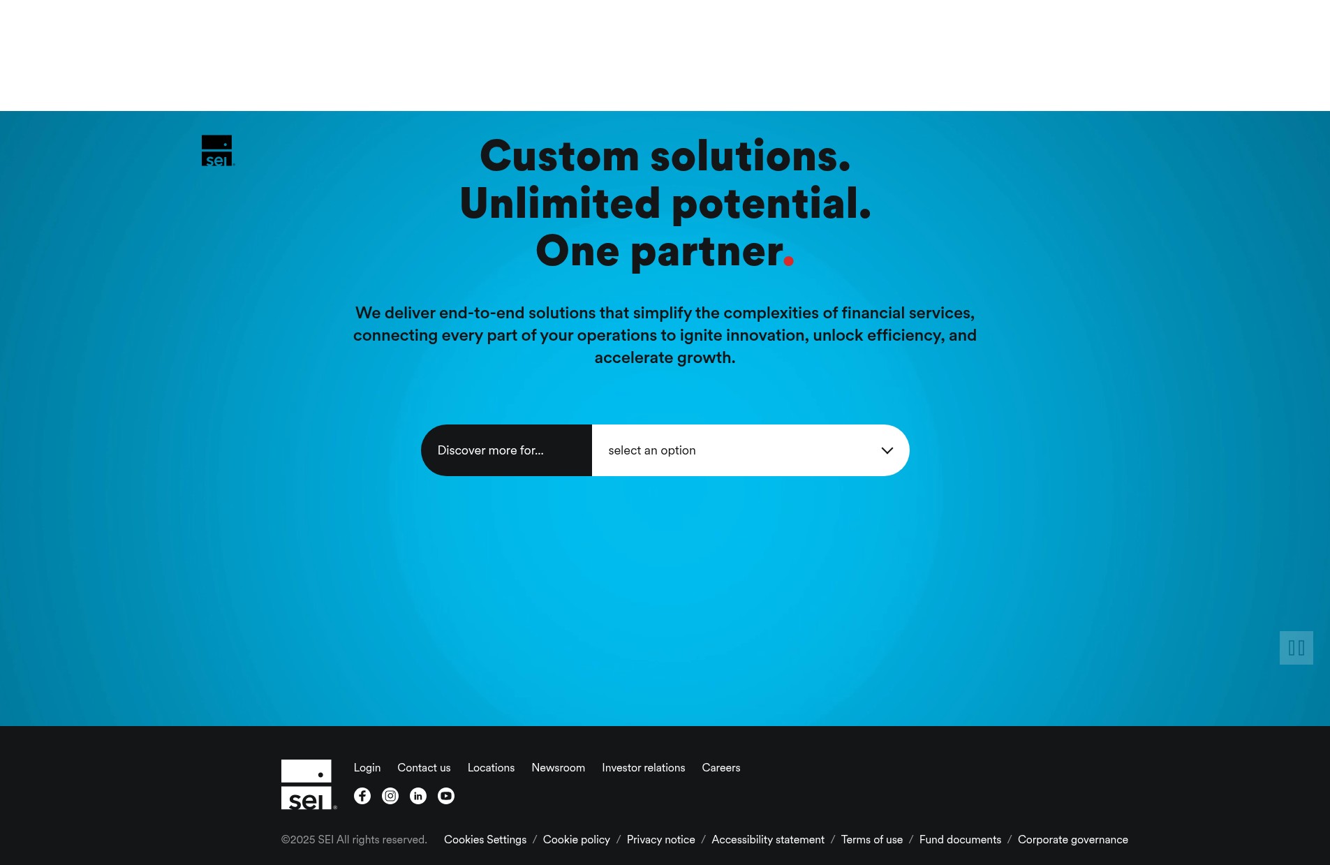 Screenshot of seic.com