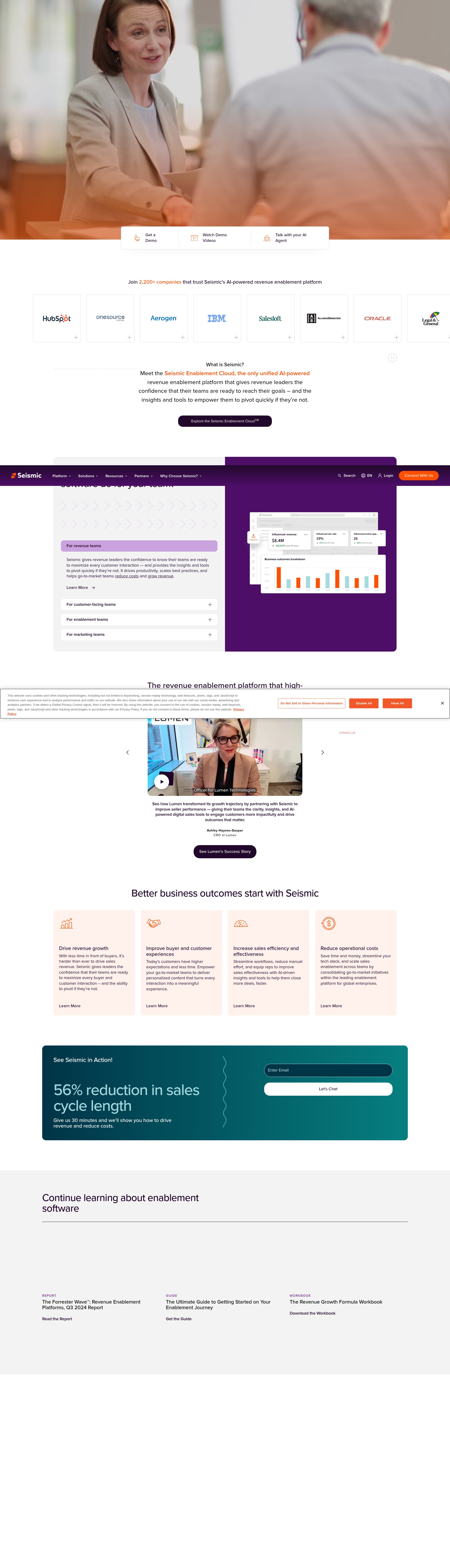 Screenshot of seismic.com