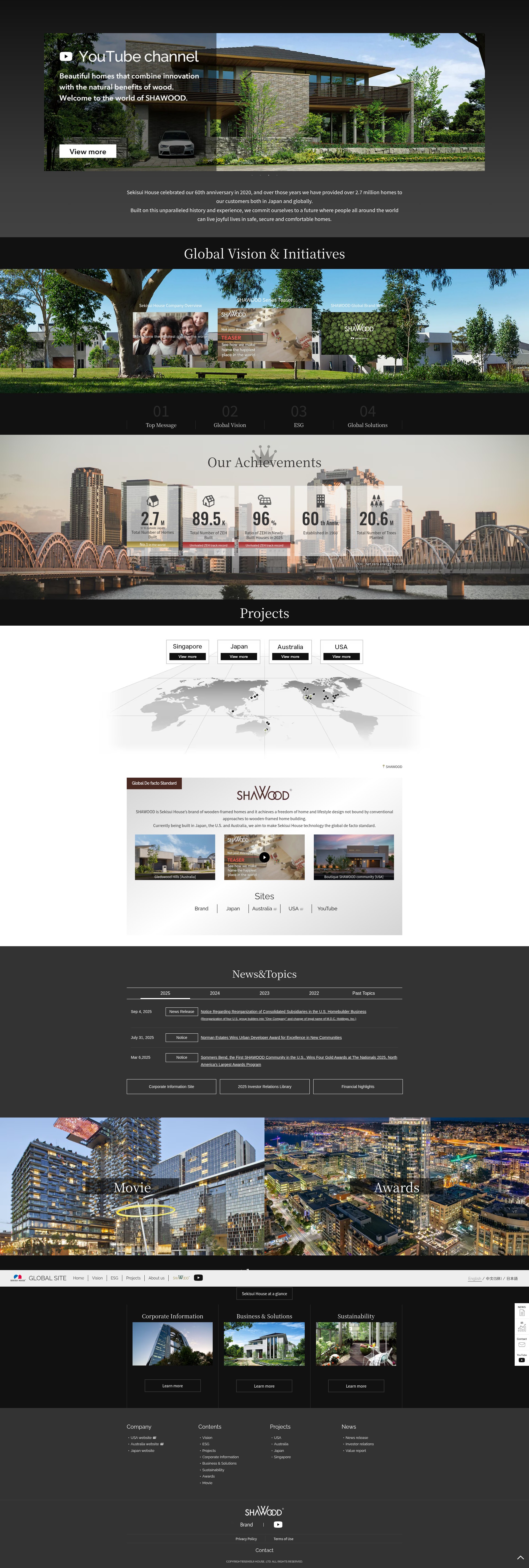 Screenshot of sekisuihouse-global.com