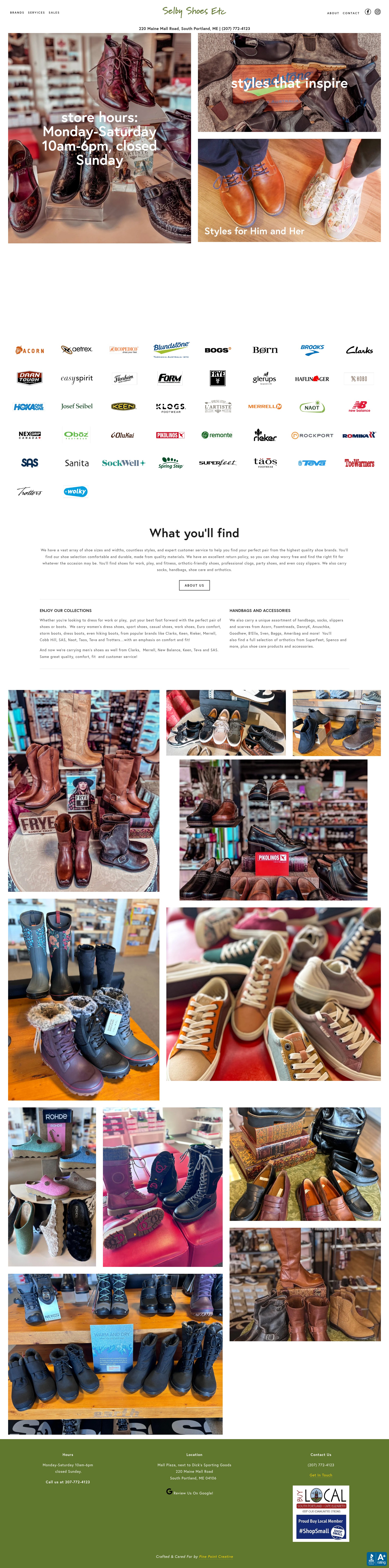 Screenshot of selbyshoesetc.com