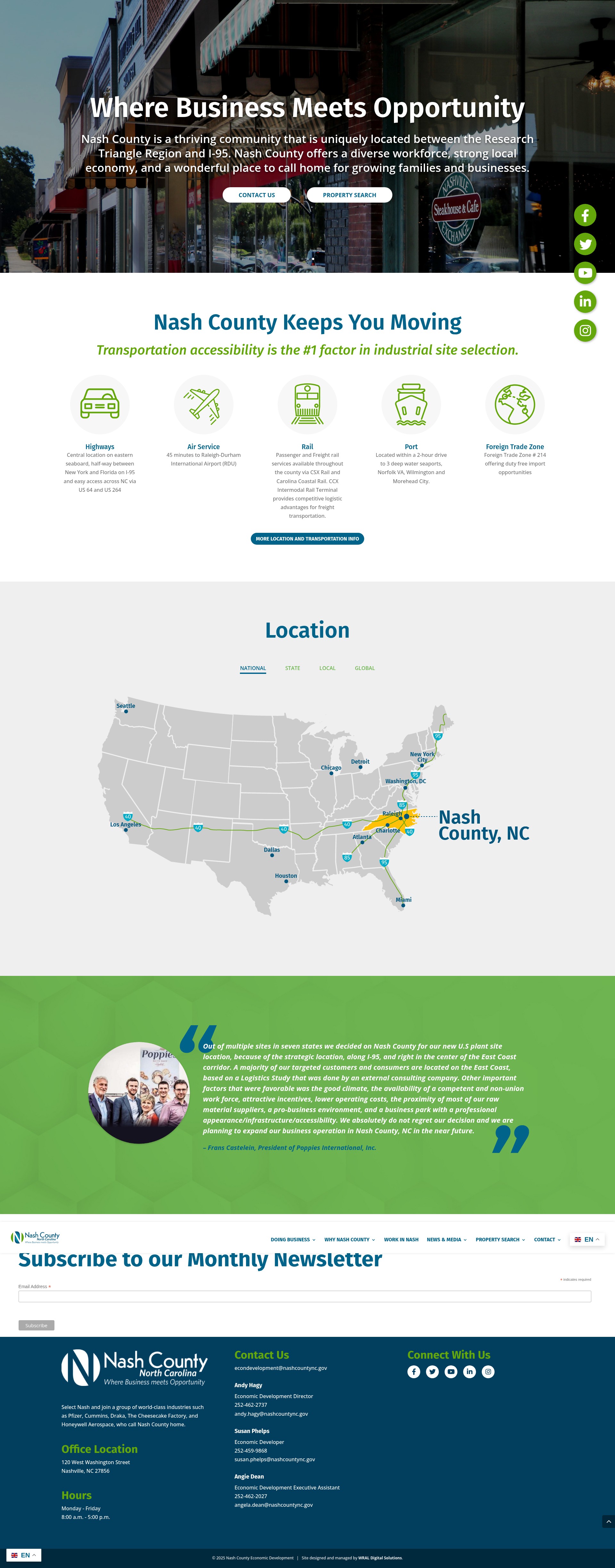 Screenshot of selectnashnc.com