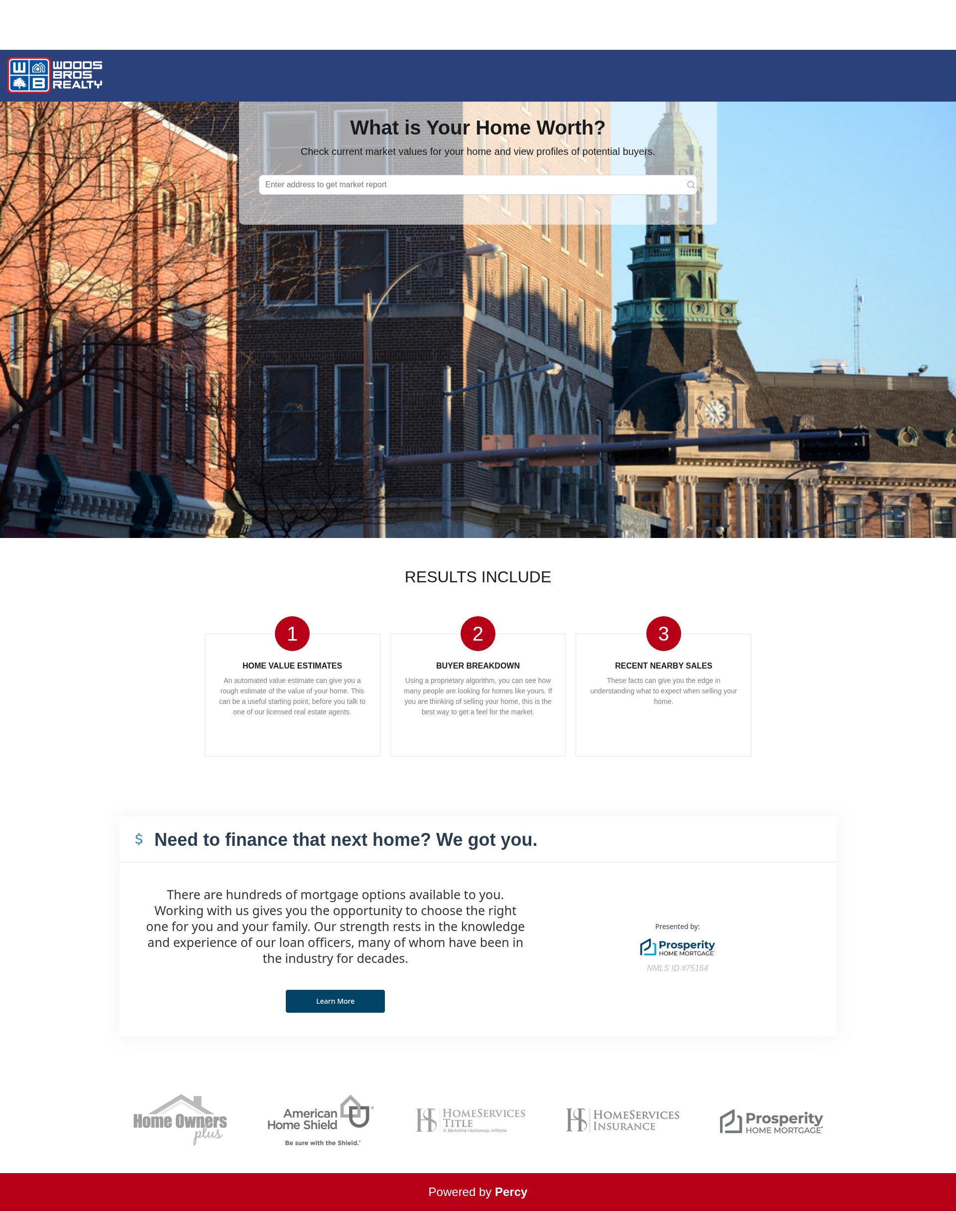Screenshot of sell.woodsbros.com