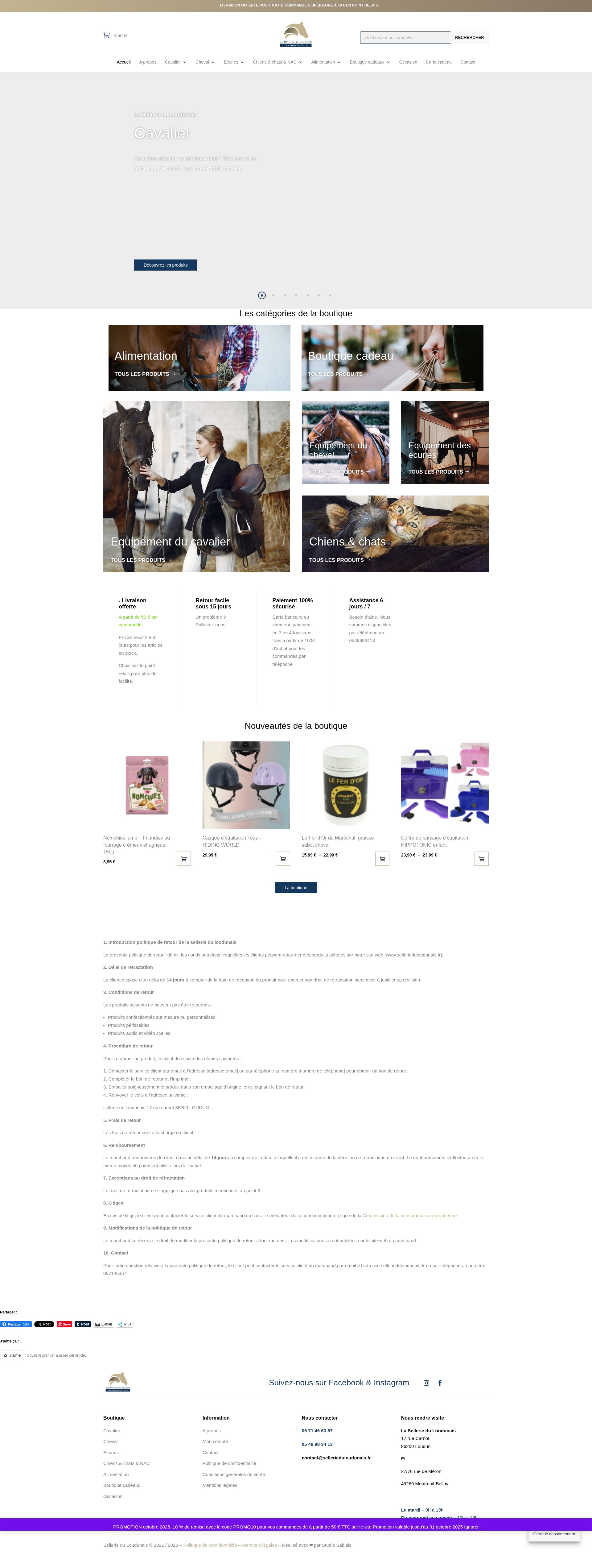 Screenshot of sellerieduloudunais.fr
