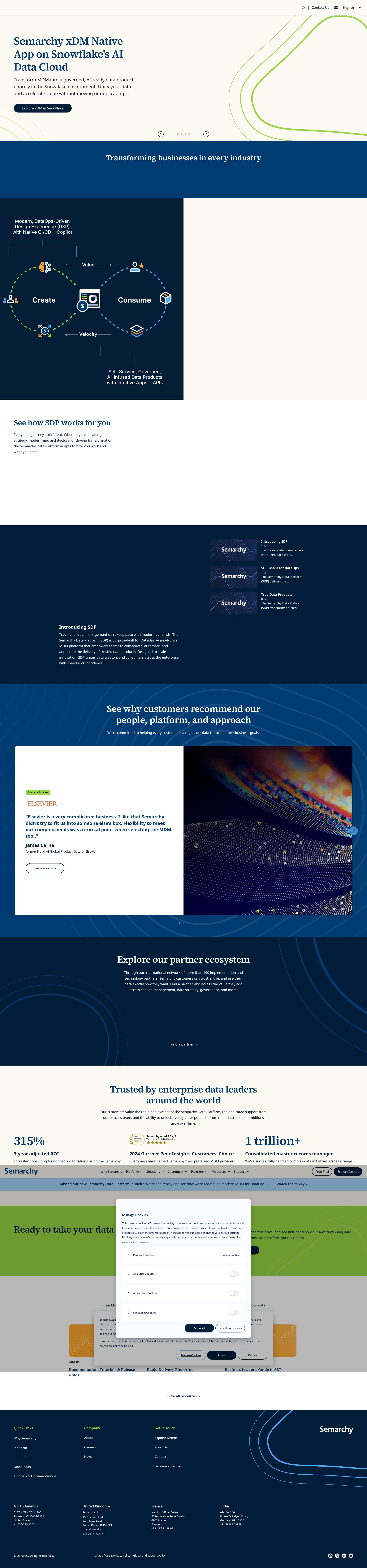 Screenshot of semarchy.com