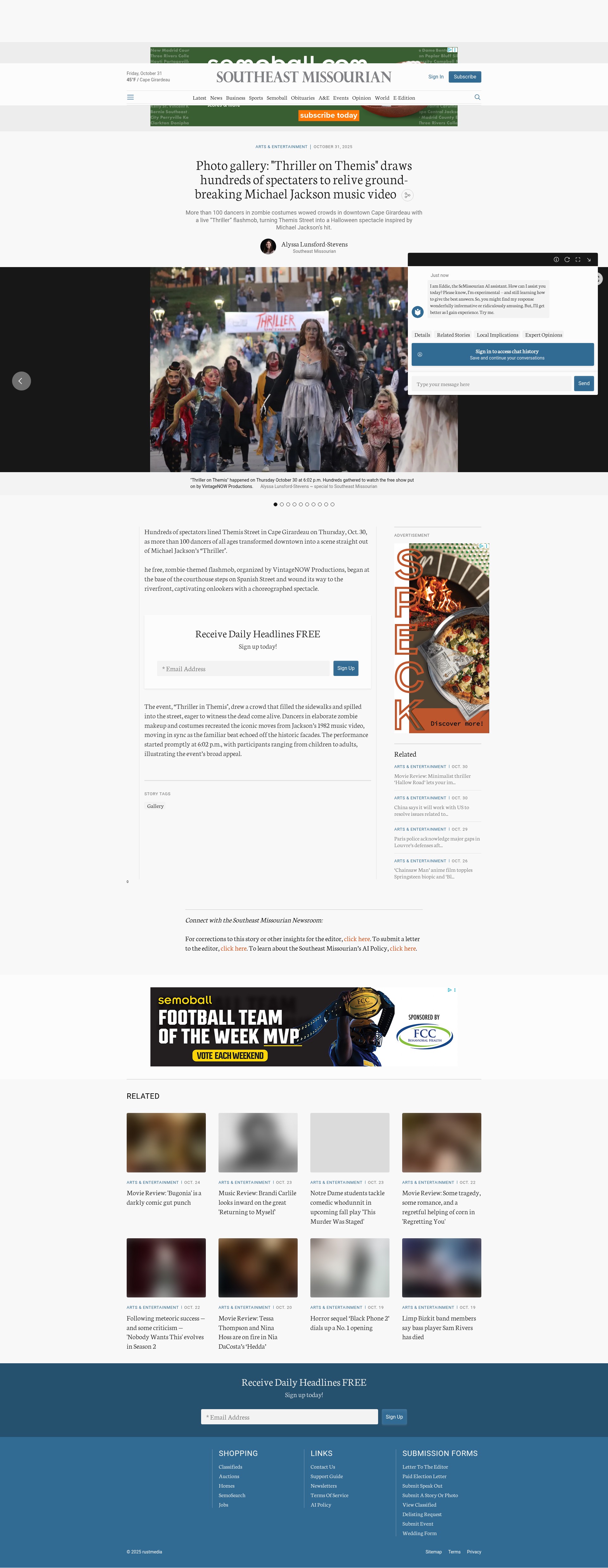 Screenshot of semissourian.com