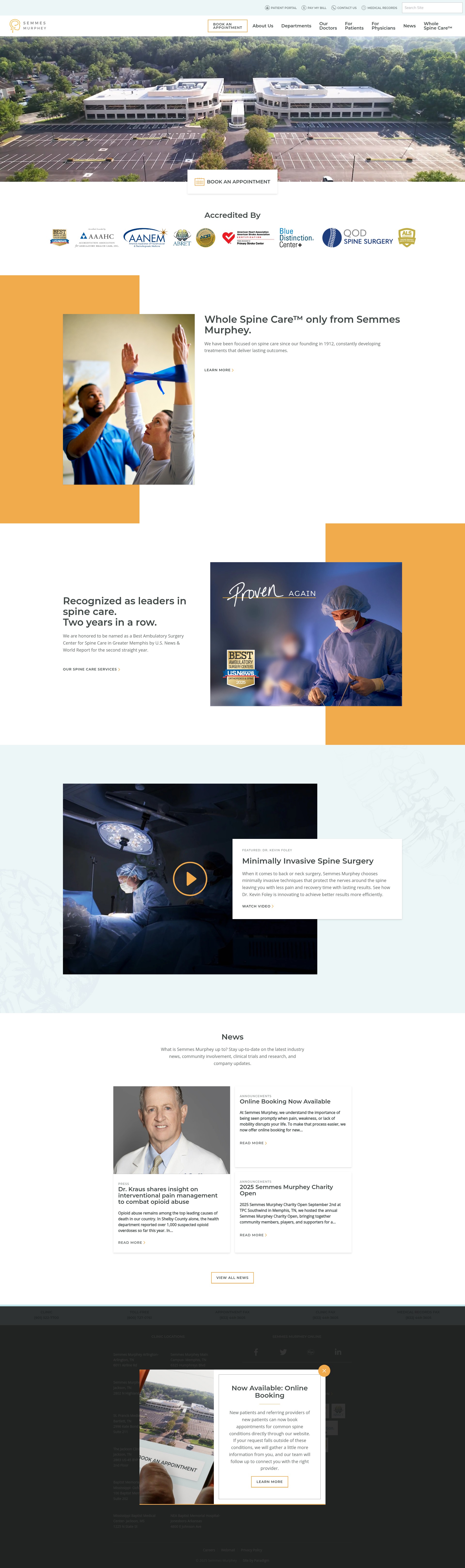 Screenshot of semmes-murphey.com