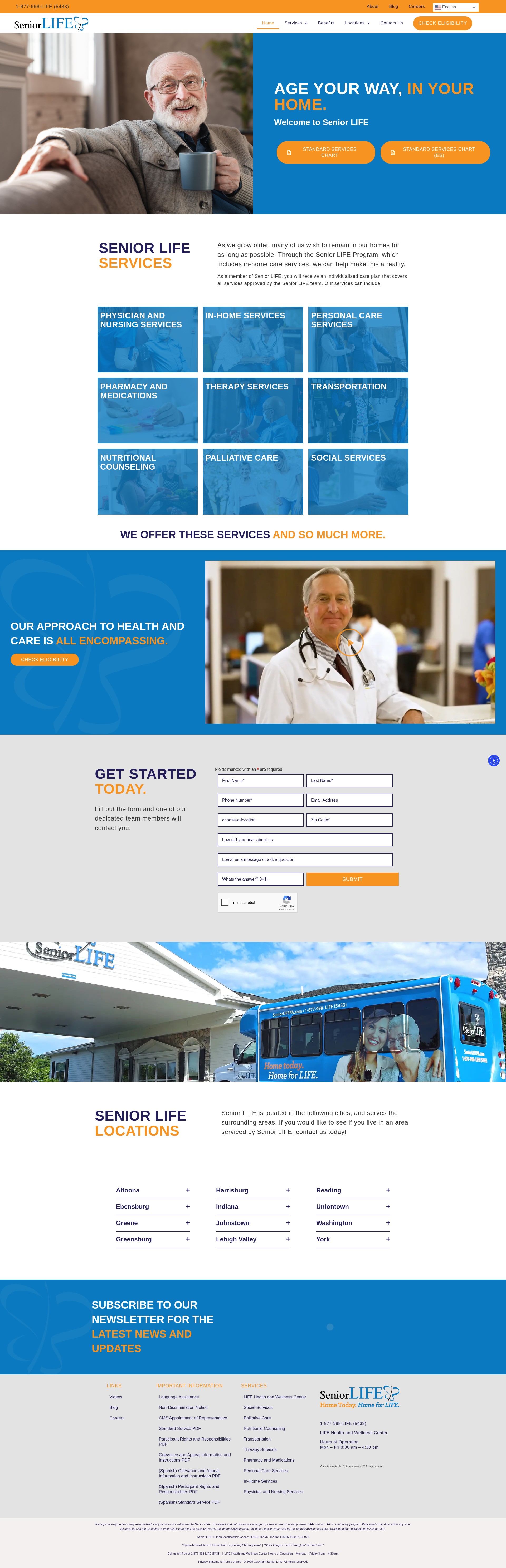Screenshot of seniorlifepa.com