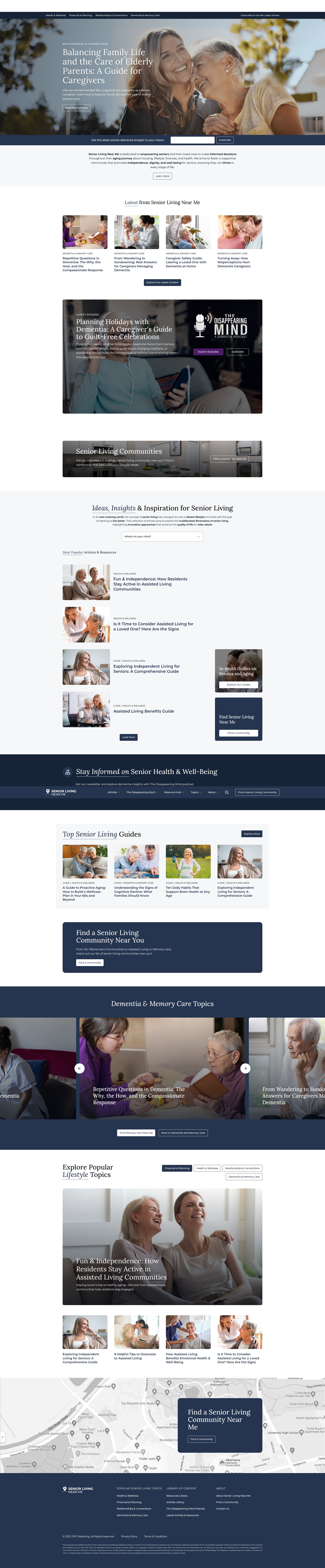 Screenshot of seniorlivingnearme.com