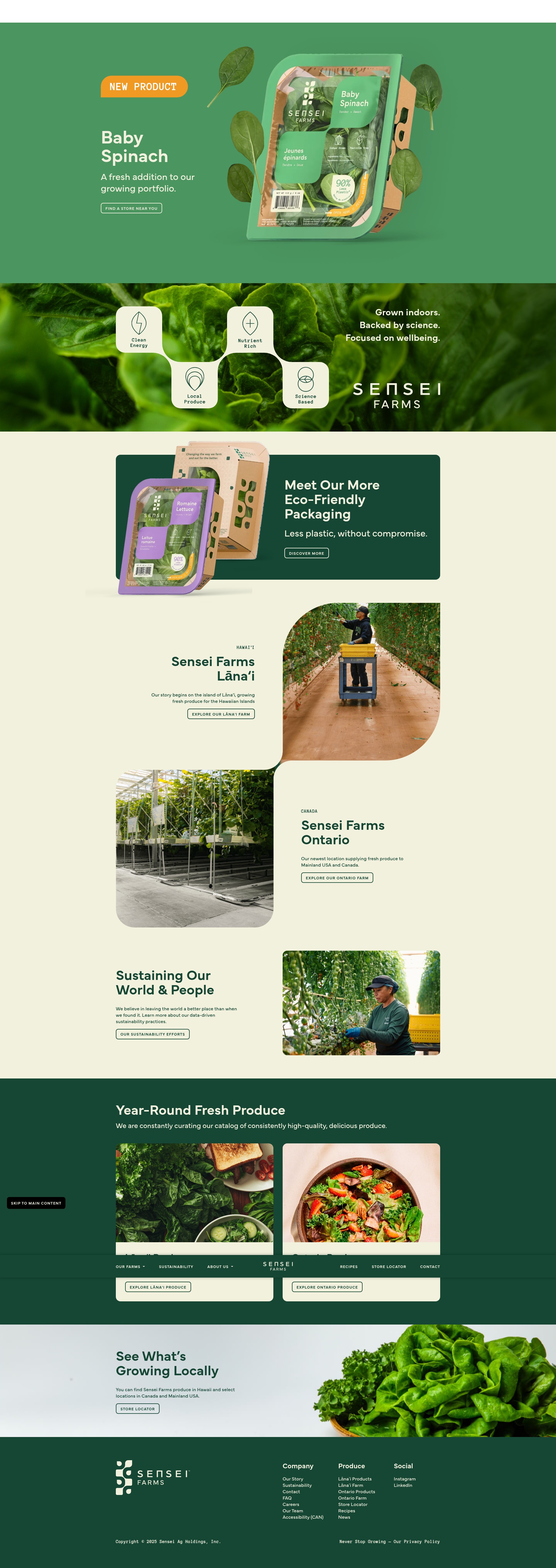 Screenshot of senseifarms.com