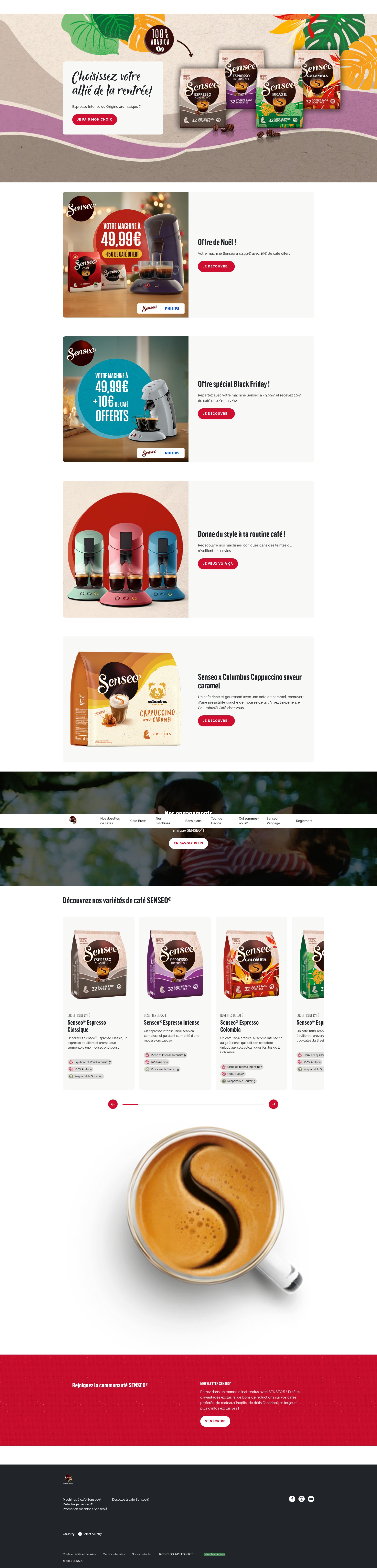 Screenshot of senseo.fr