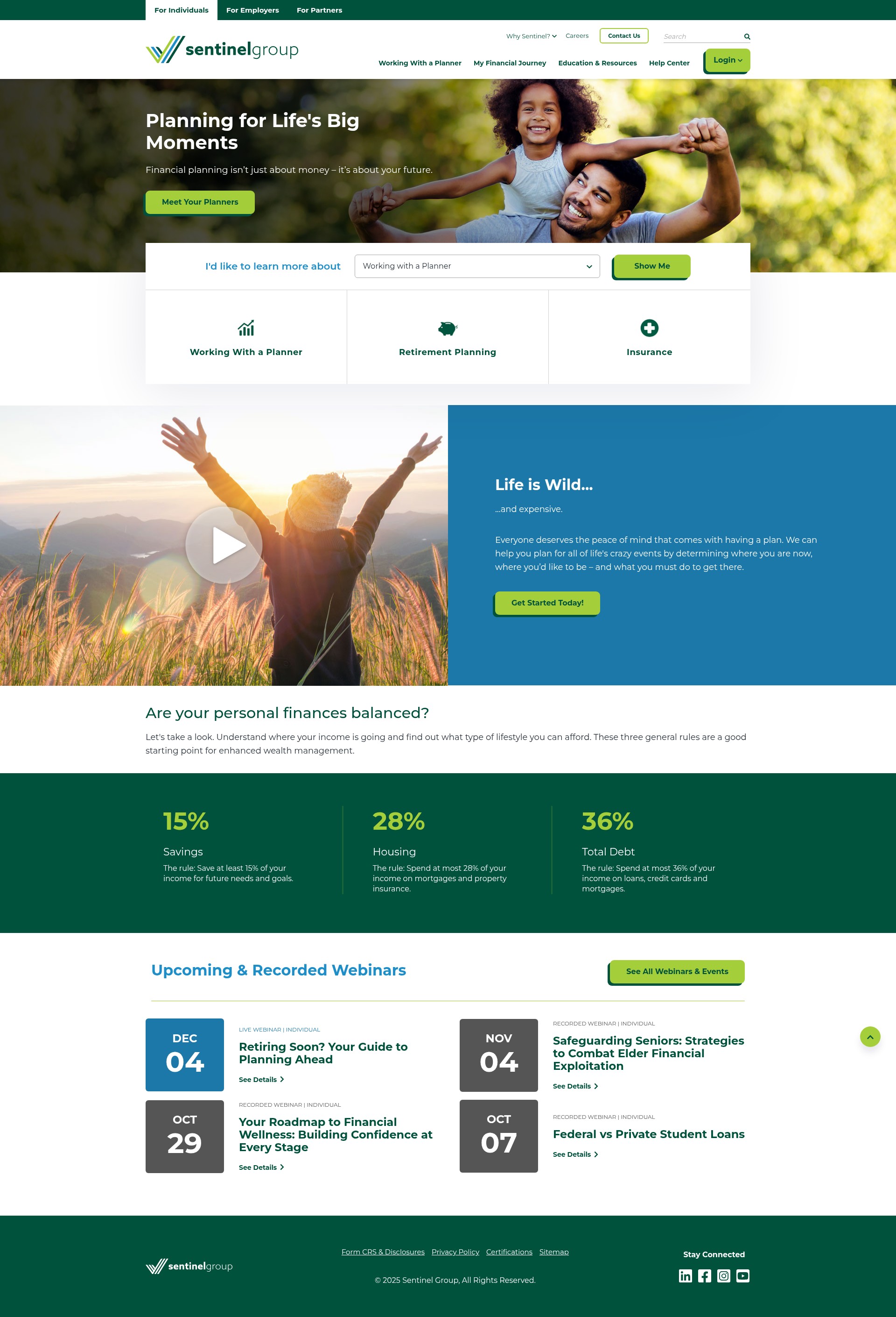 Screenshot of sentinelgroup.com