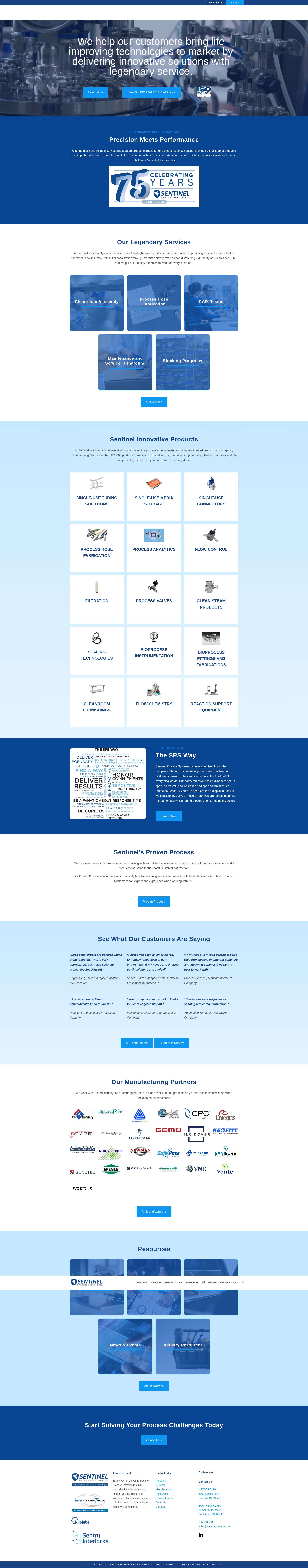 Screenshot of sentinelprocess.com