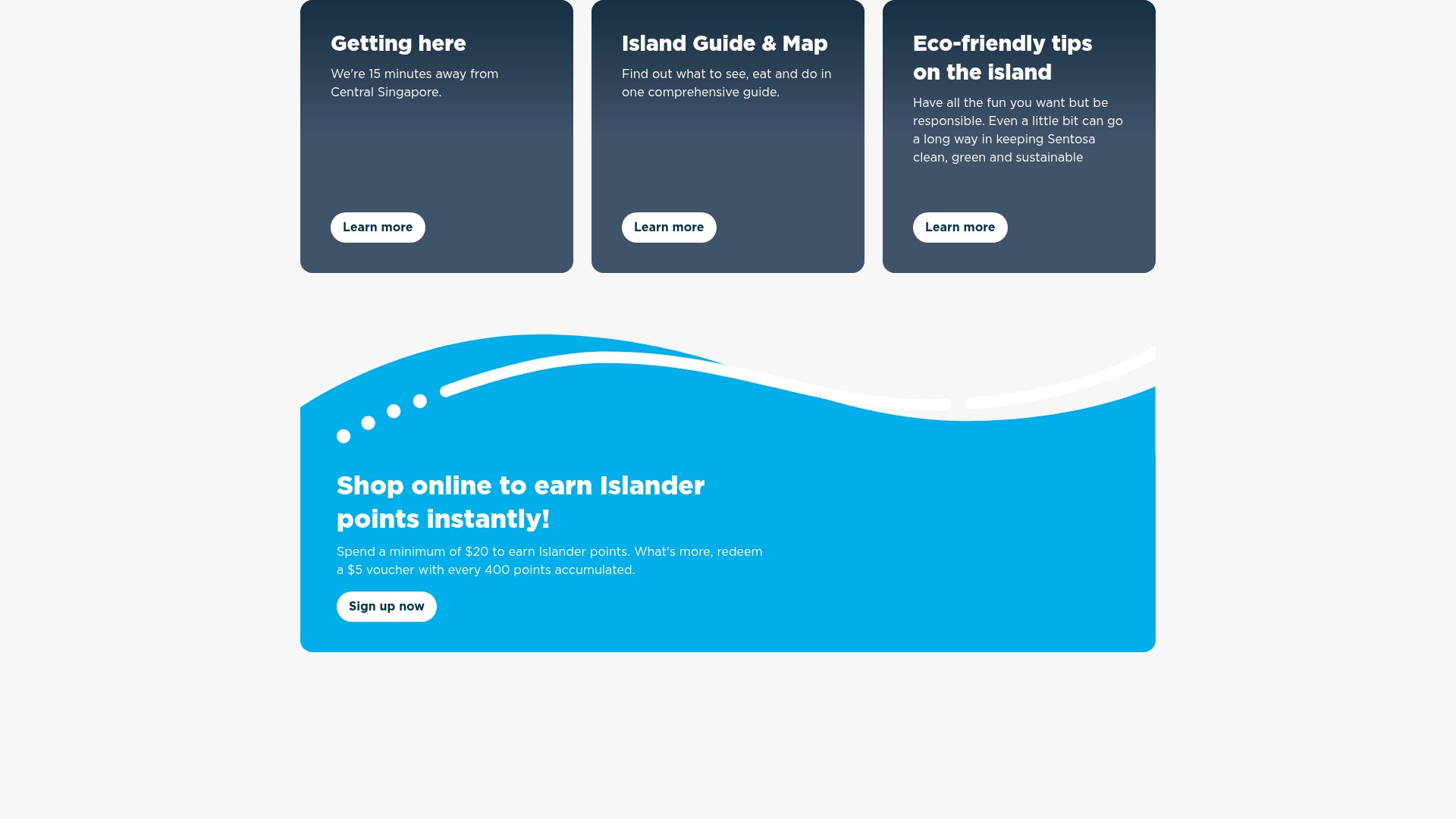 Screenshot of sentosa.com.sg