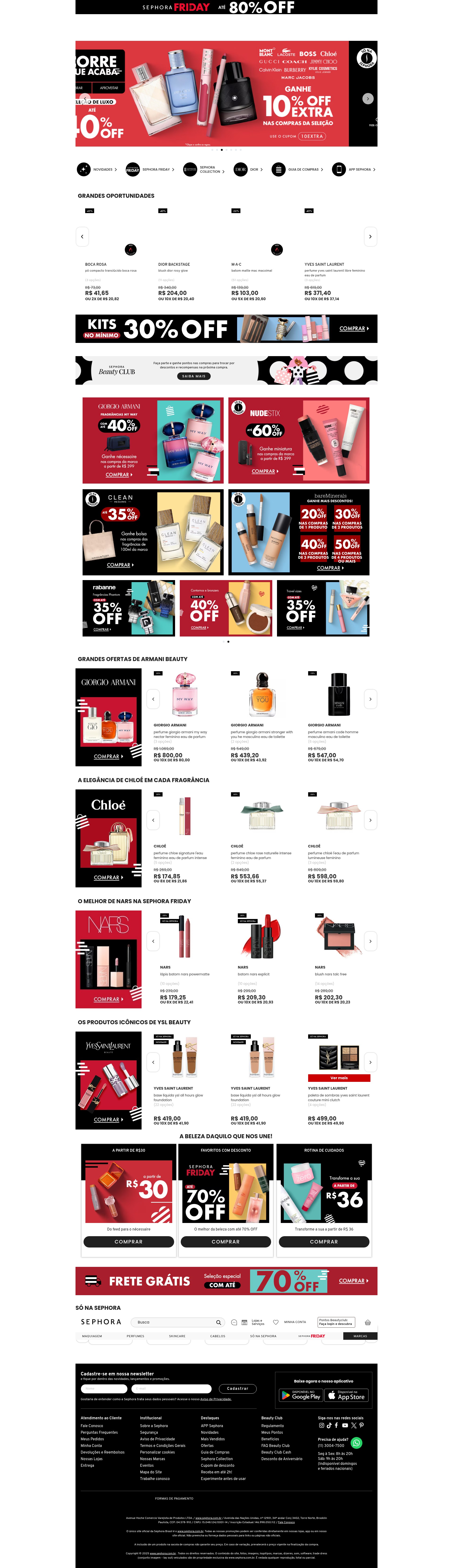 Screenshot of sephora.com.br