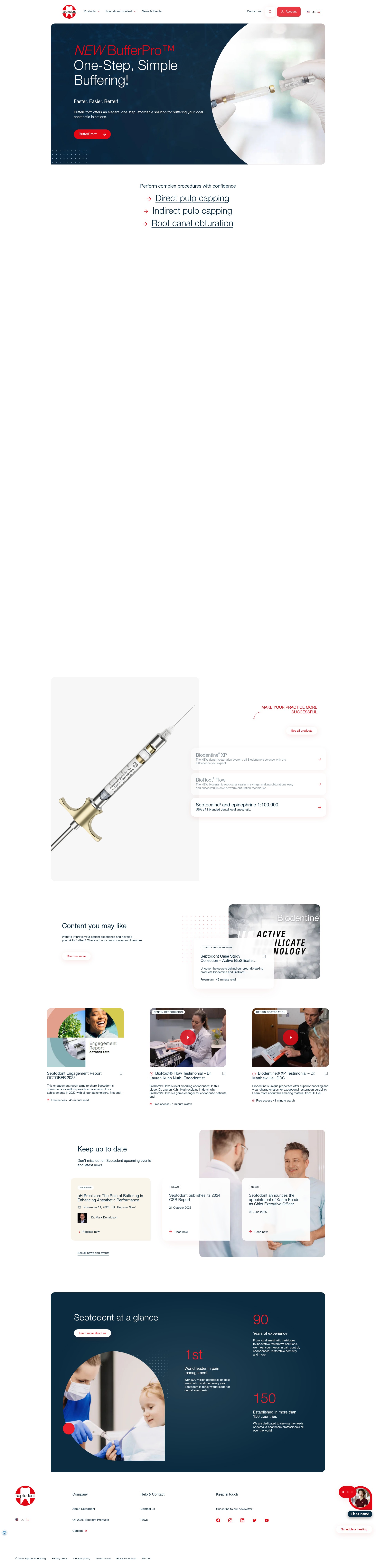 Screenshot of septodontusa.com