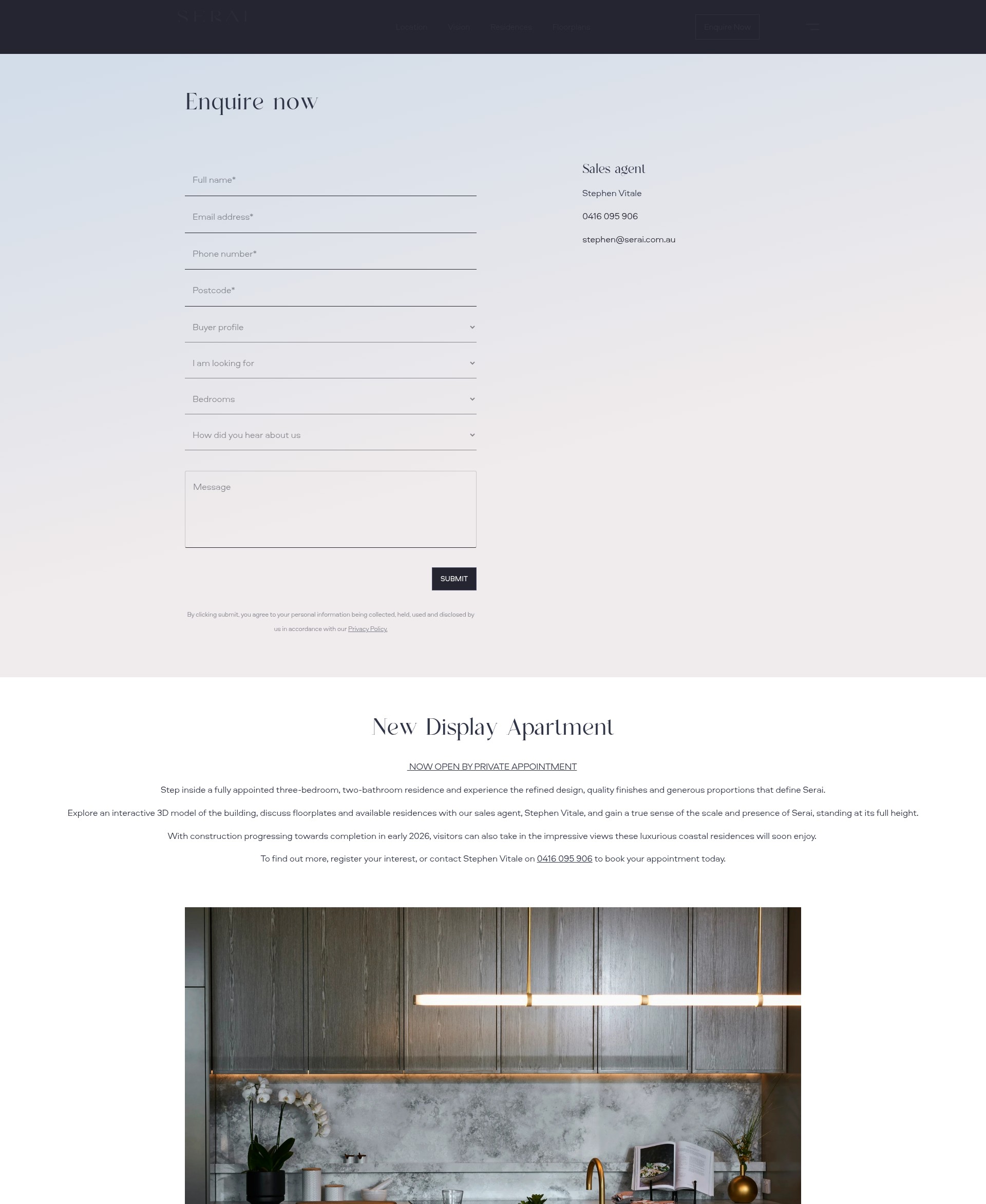 Screenshot of serai.com.au