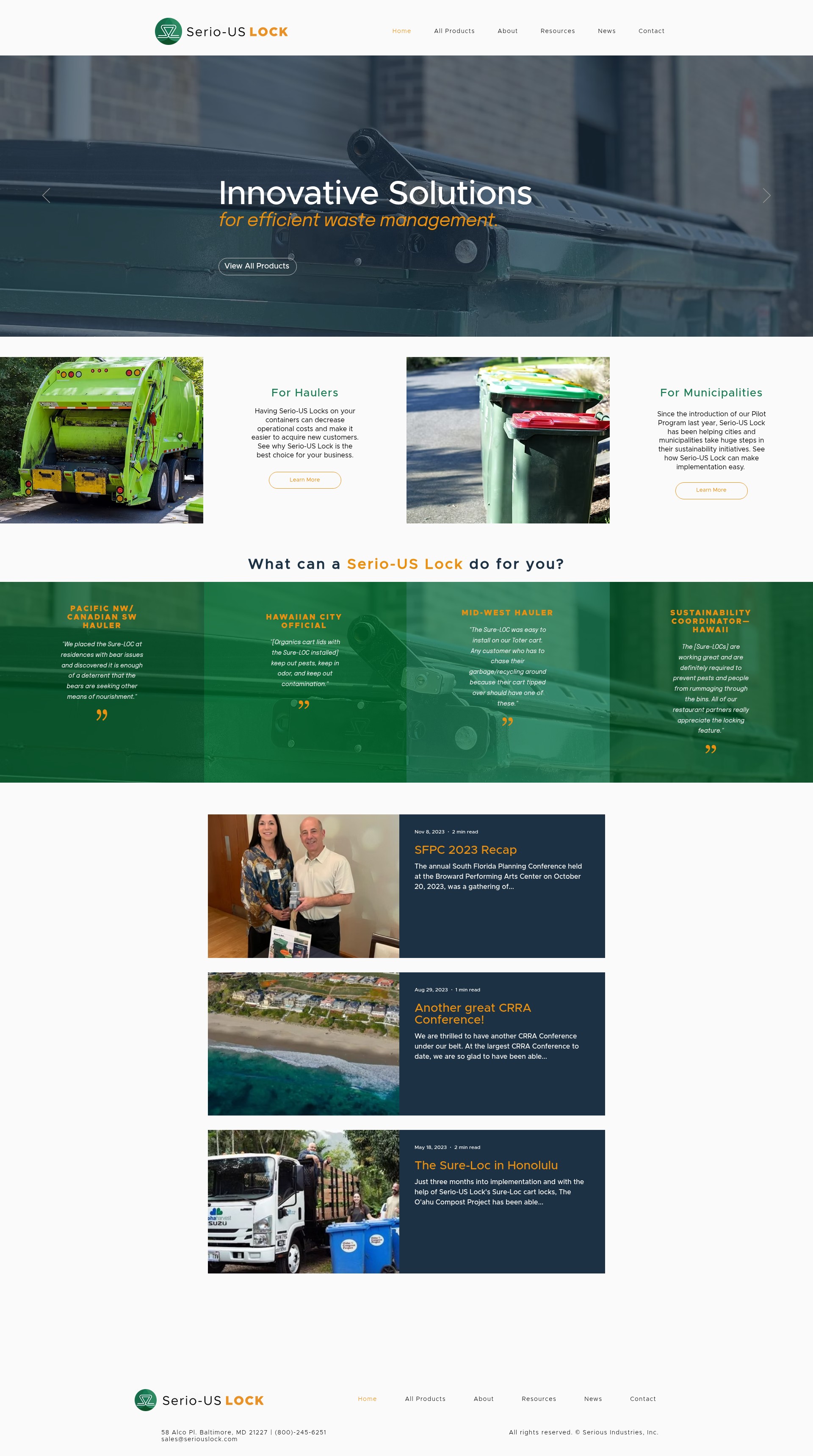 Screenshot of seriouslock.com