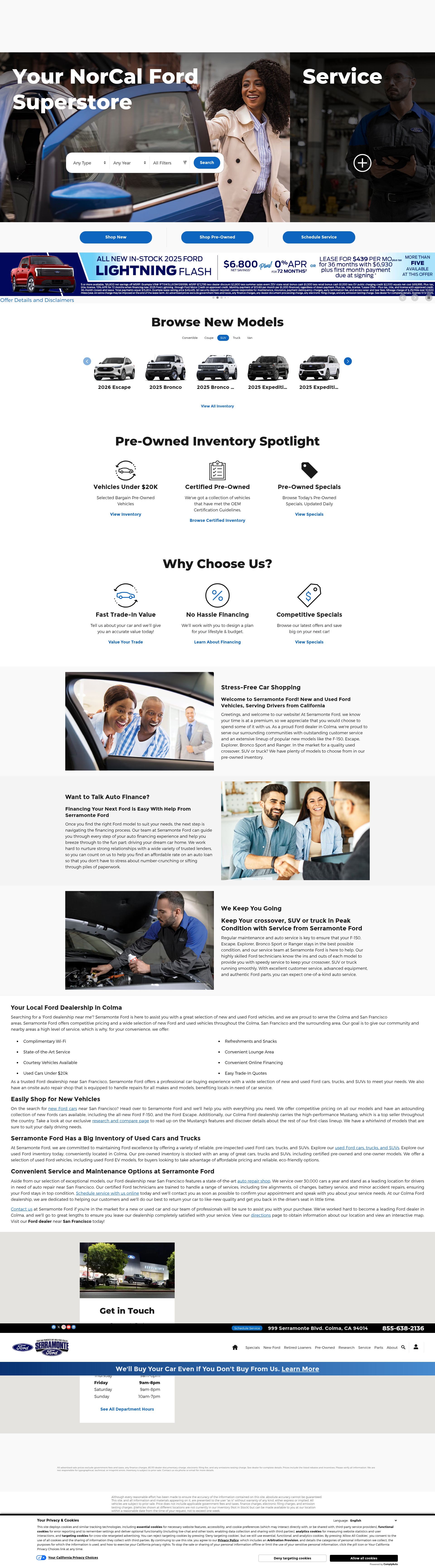 Screenshot of serramonteford.com