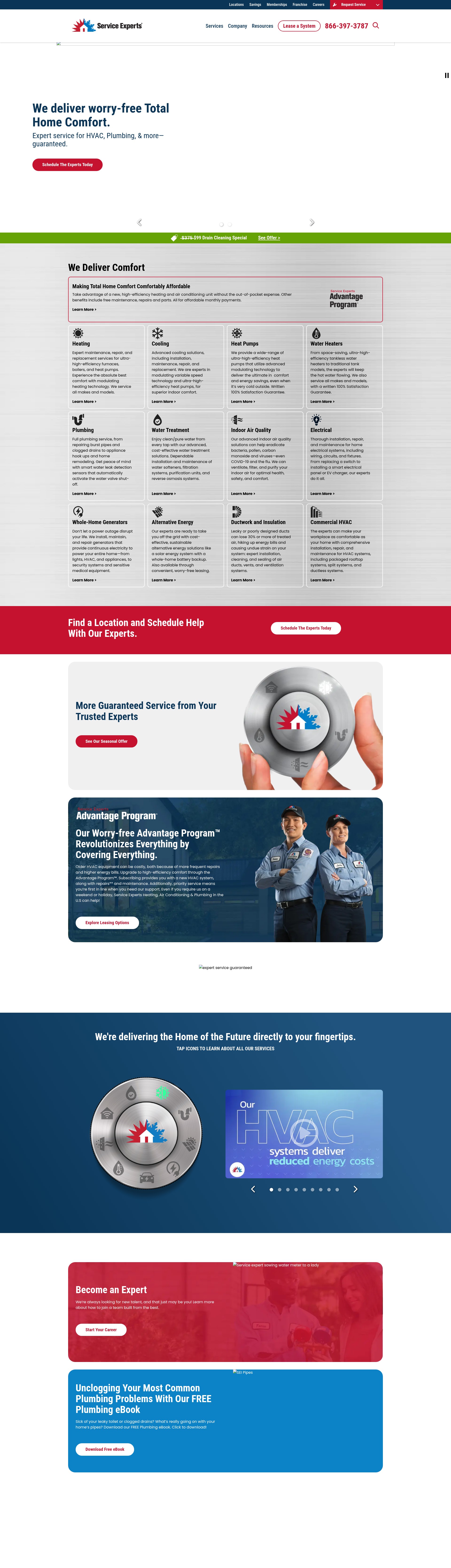 Screenshot of serviceexperts.com