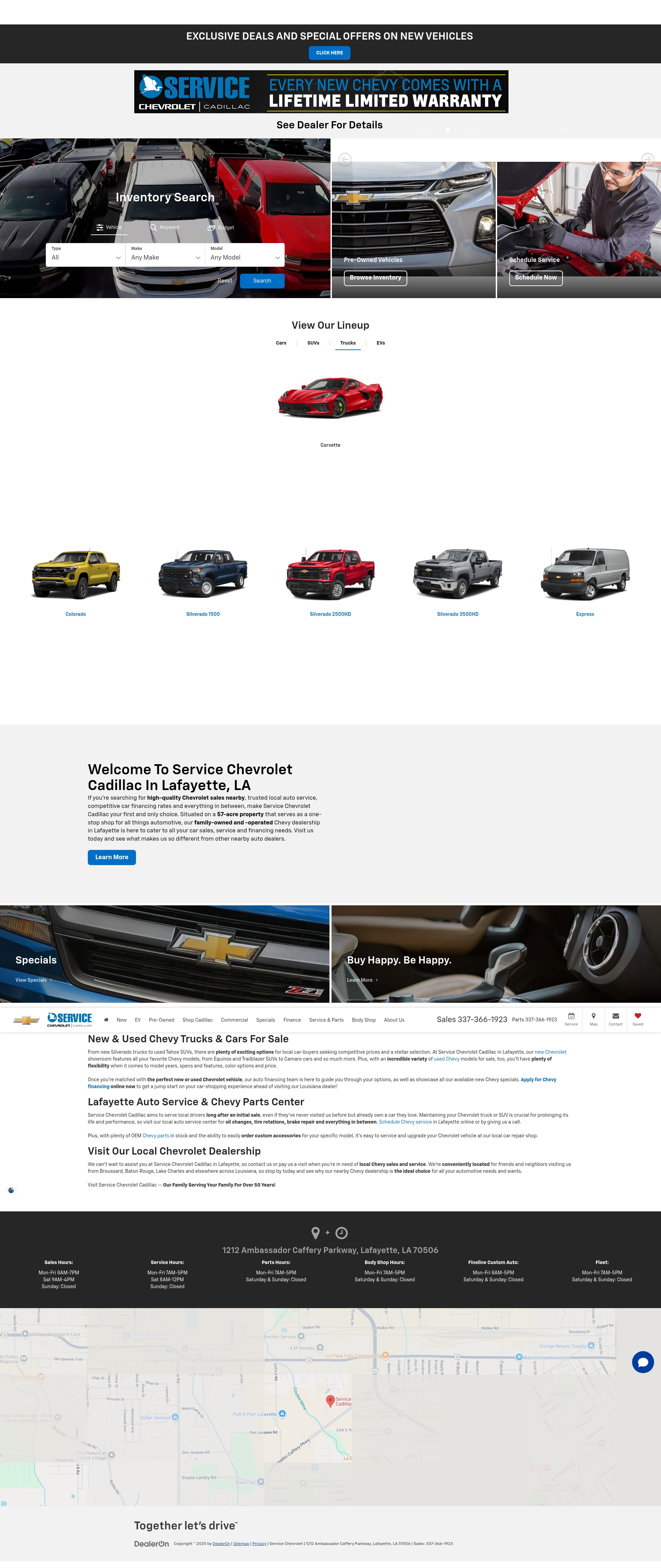 Screenshot of servicegm.com