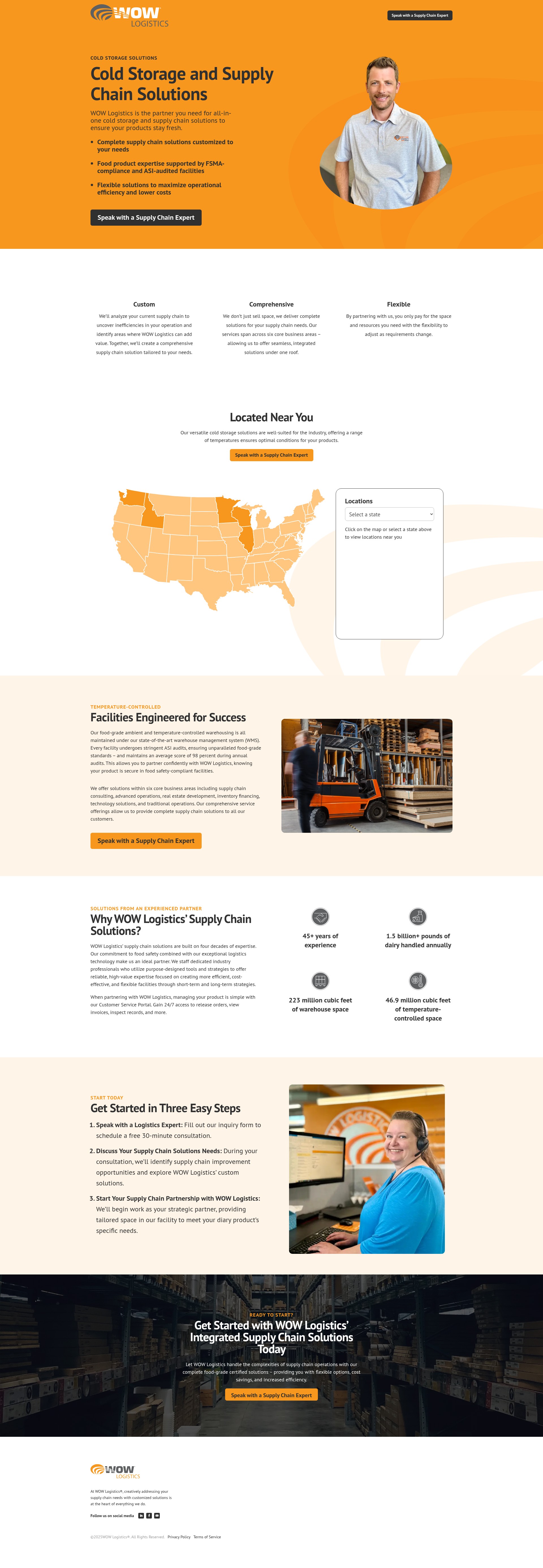Screenshot of services.wowlogistics.com