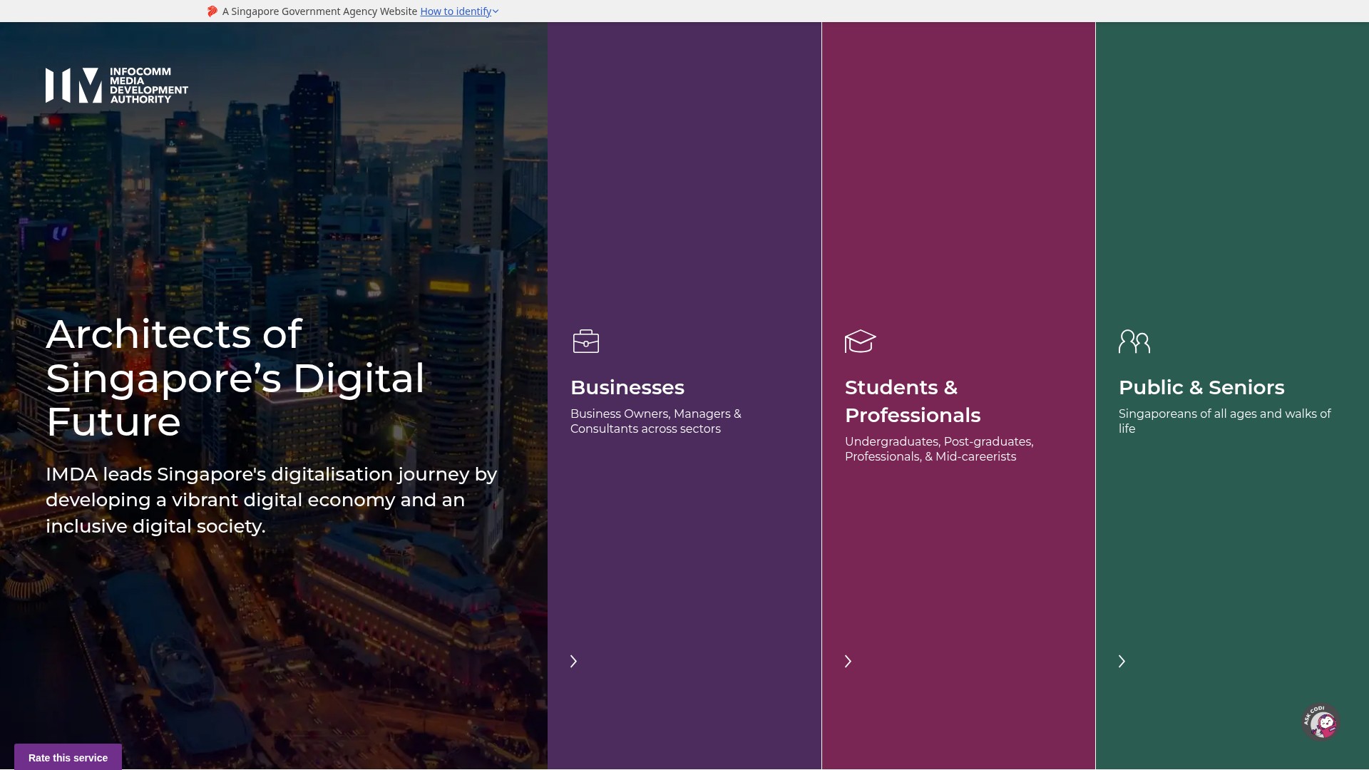Screenshot of services2.imda.gov.sg