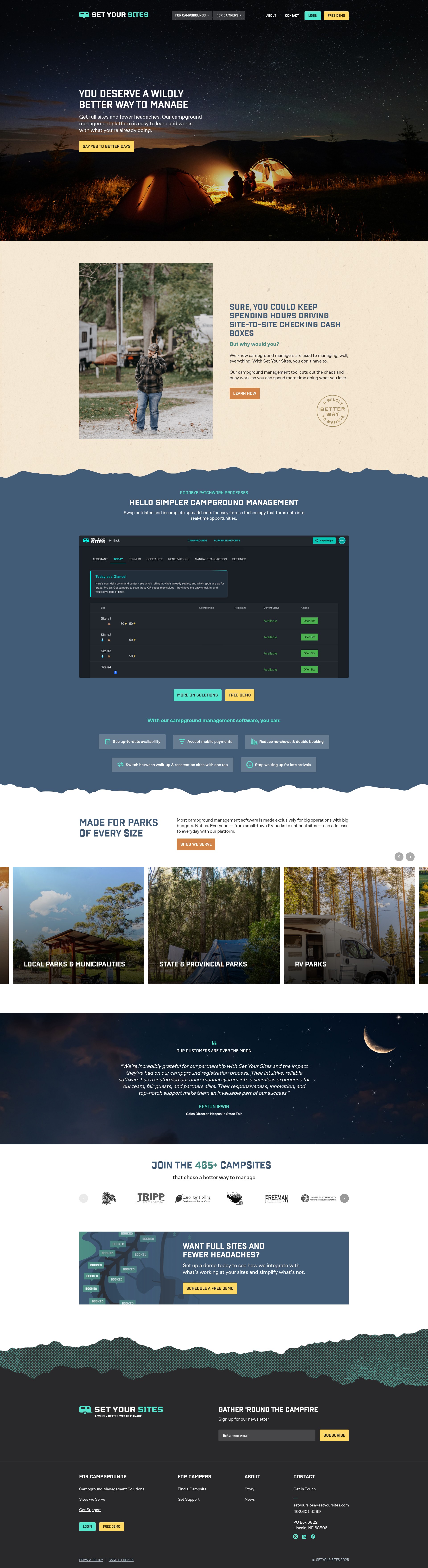 Screenshot of setyoursites.com