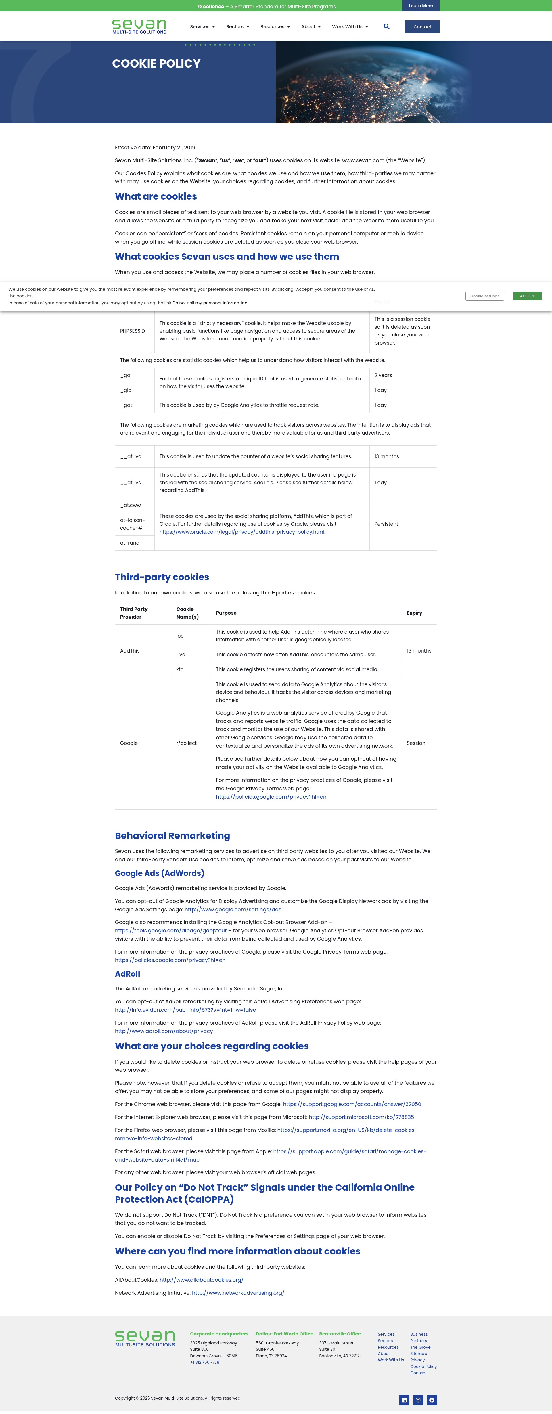 Screenshot of sevan.com