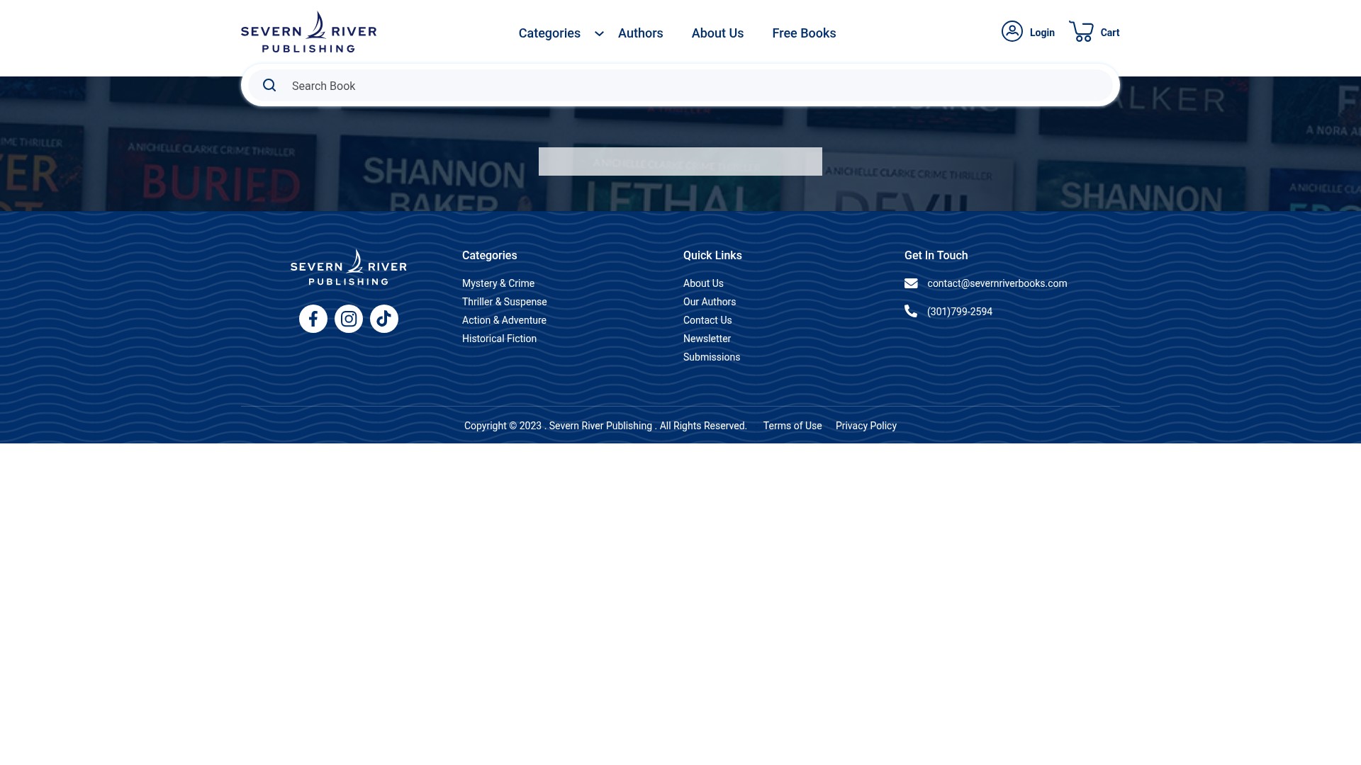 Screenshot of severnriverbooks.com