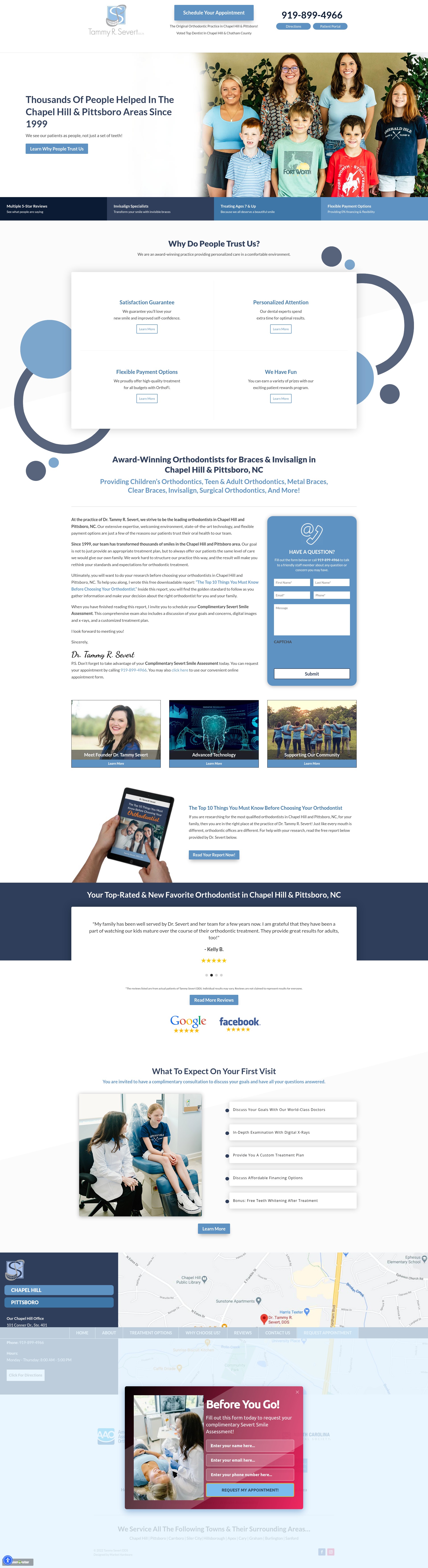 Screenshot of severtsmiles.com
