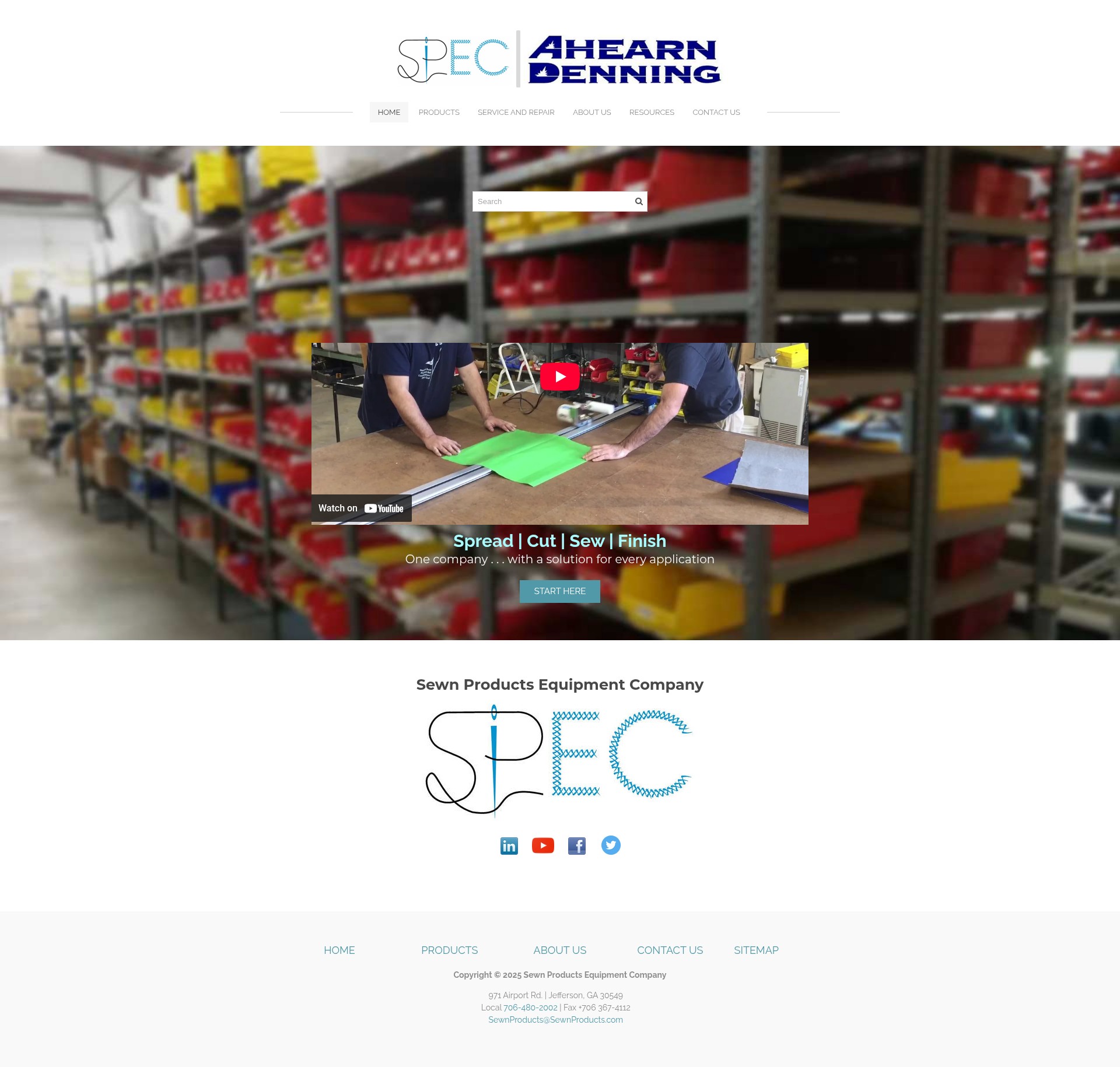 Screenshot of sewnproducts.com
