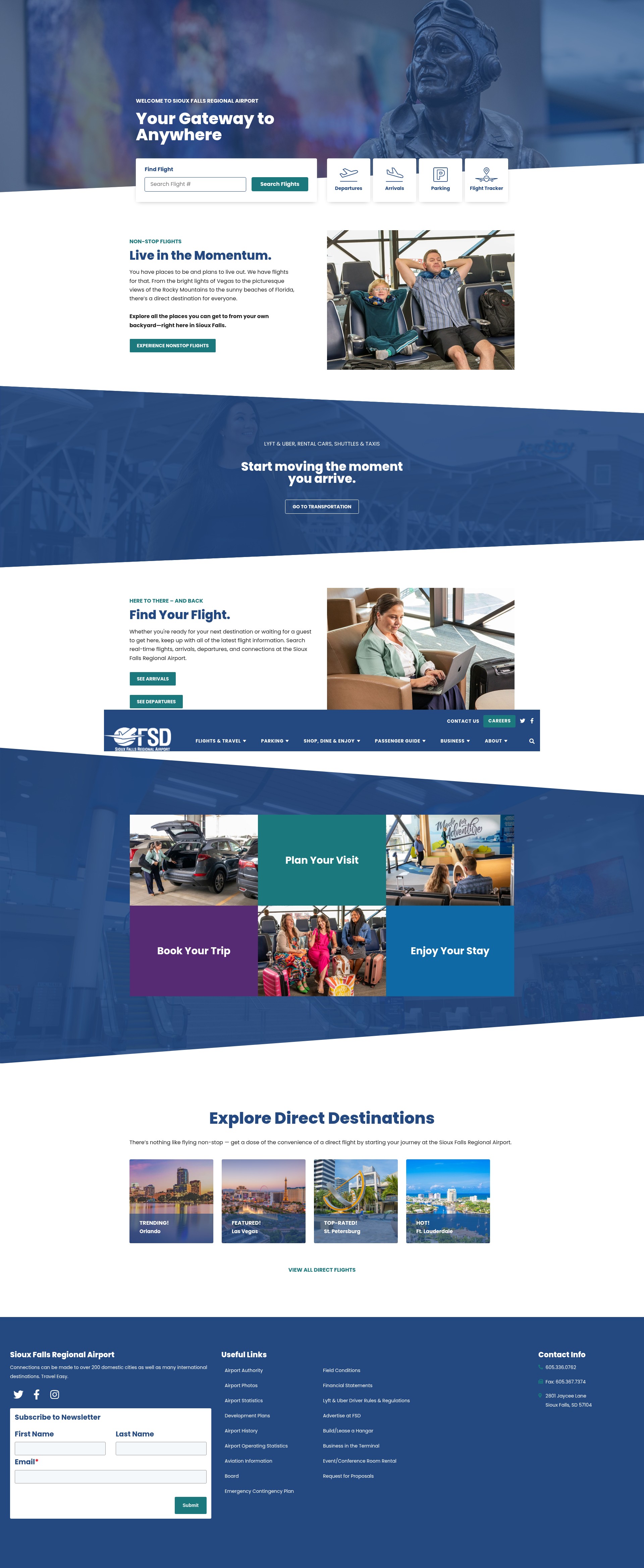 Screenshot of sfairport.com