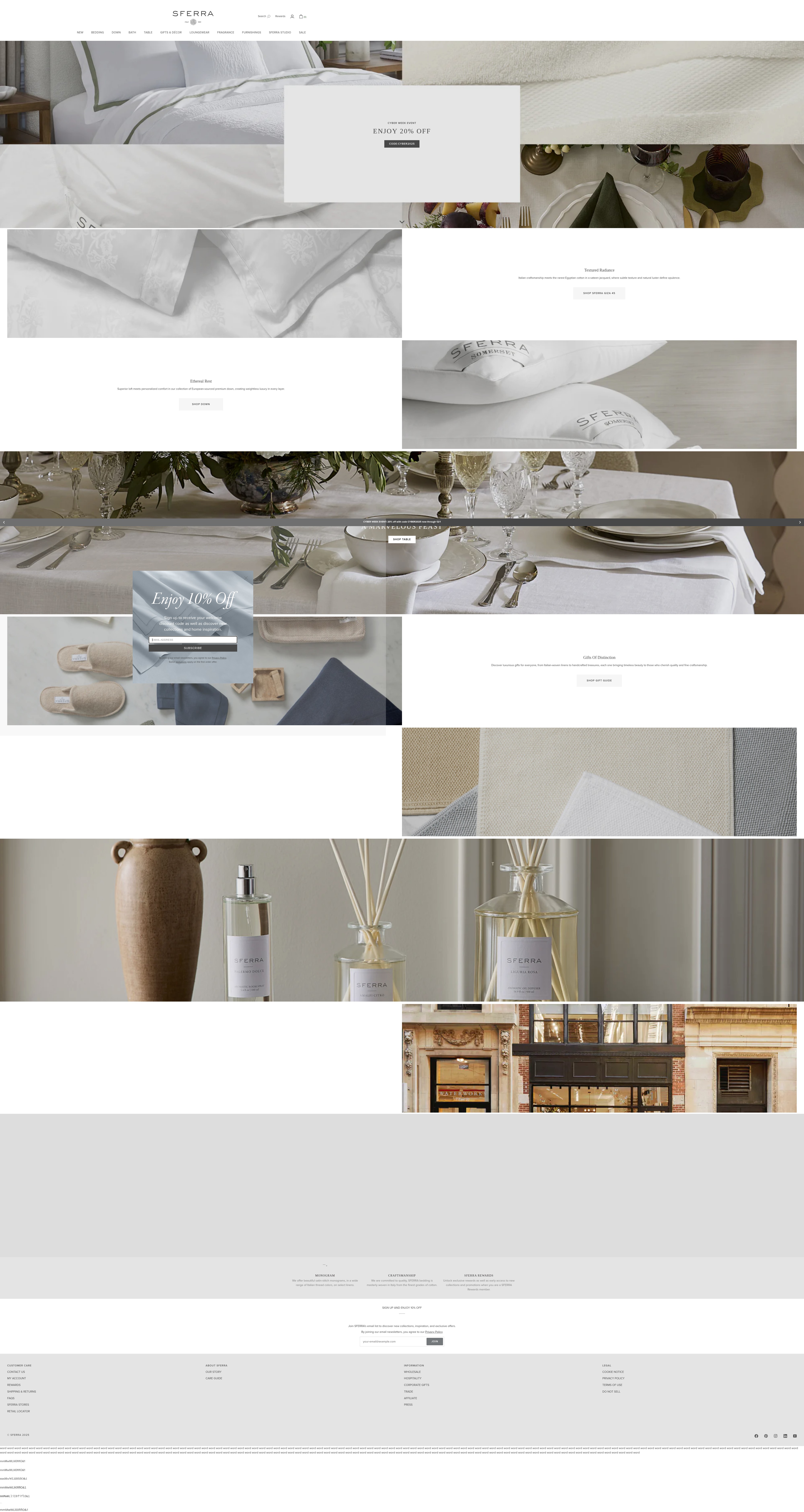 Screenshot of sferra.com