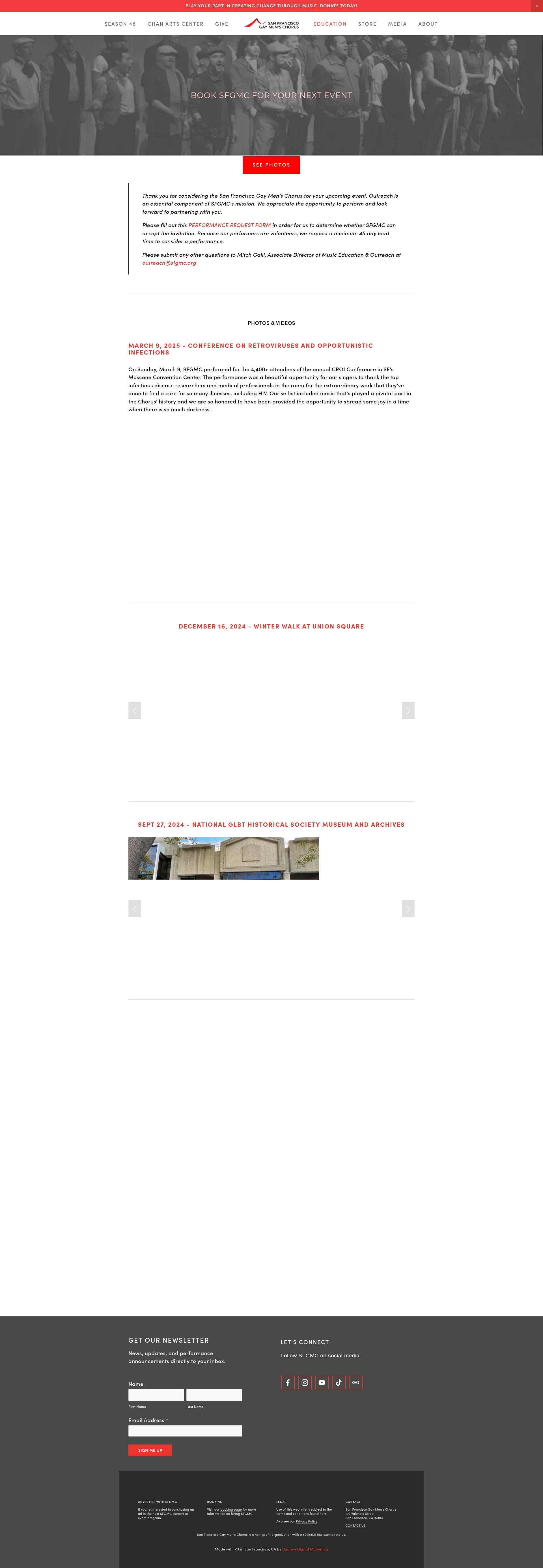 Screenshot of sfgmc.org