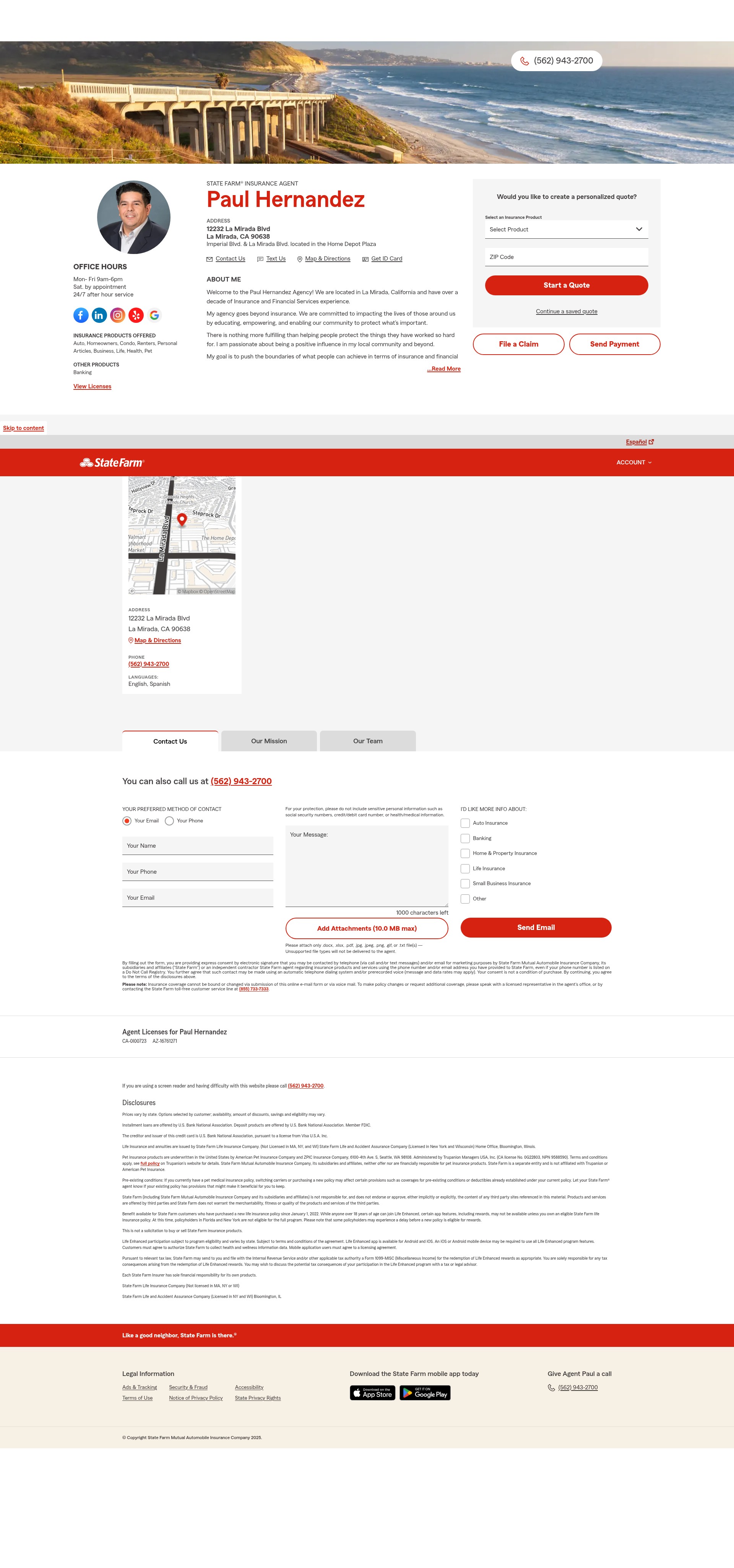 Screenshot of sfhernandez.com