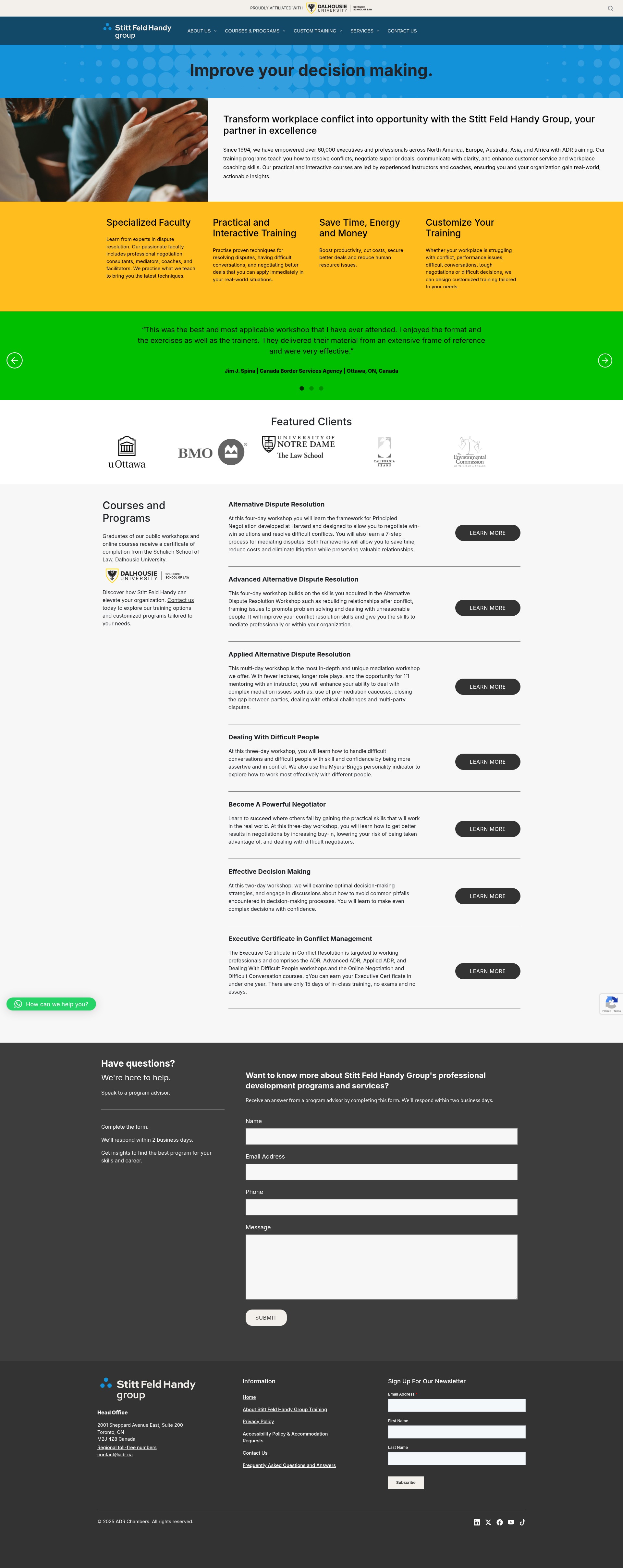 Screenshot of sfhgroup.com