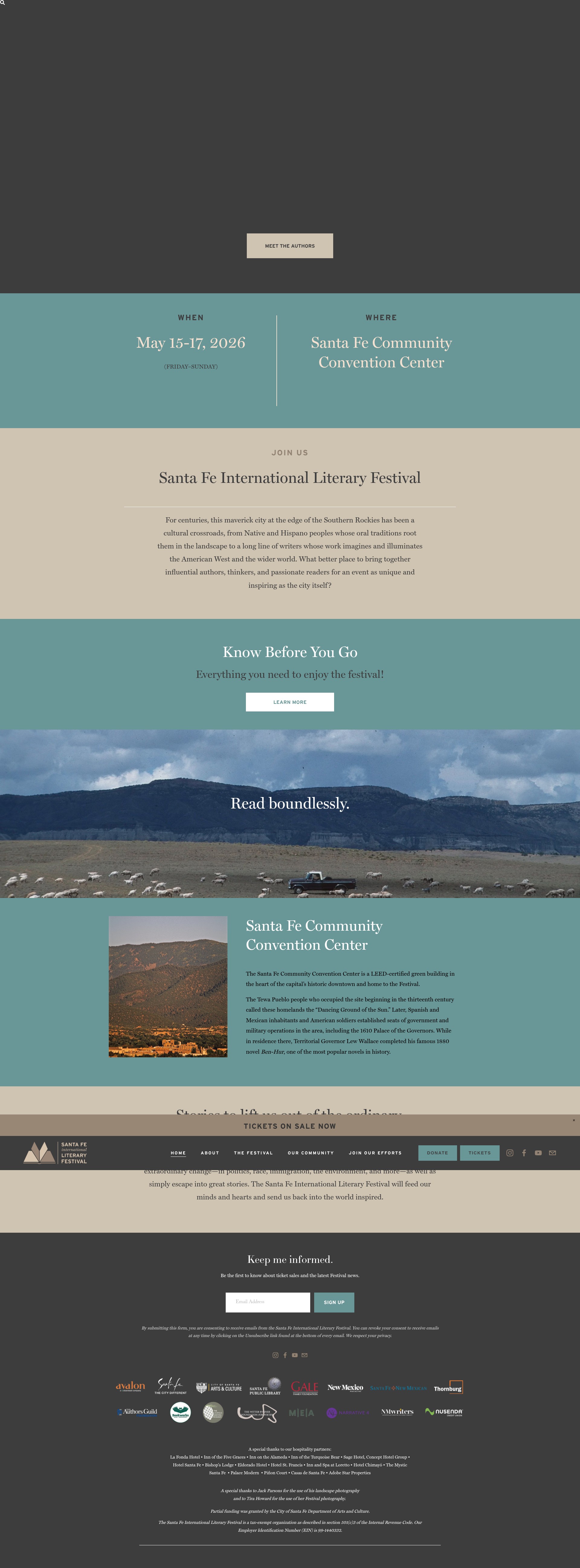 Screenshot of sfinternationallitfest.org