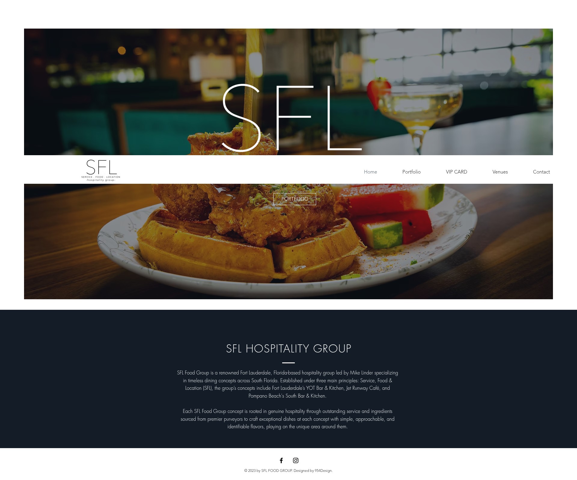 Screenshot of sflfoodgroup.com
