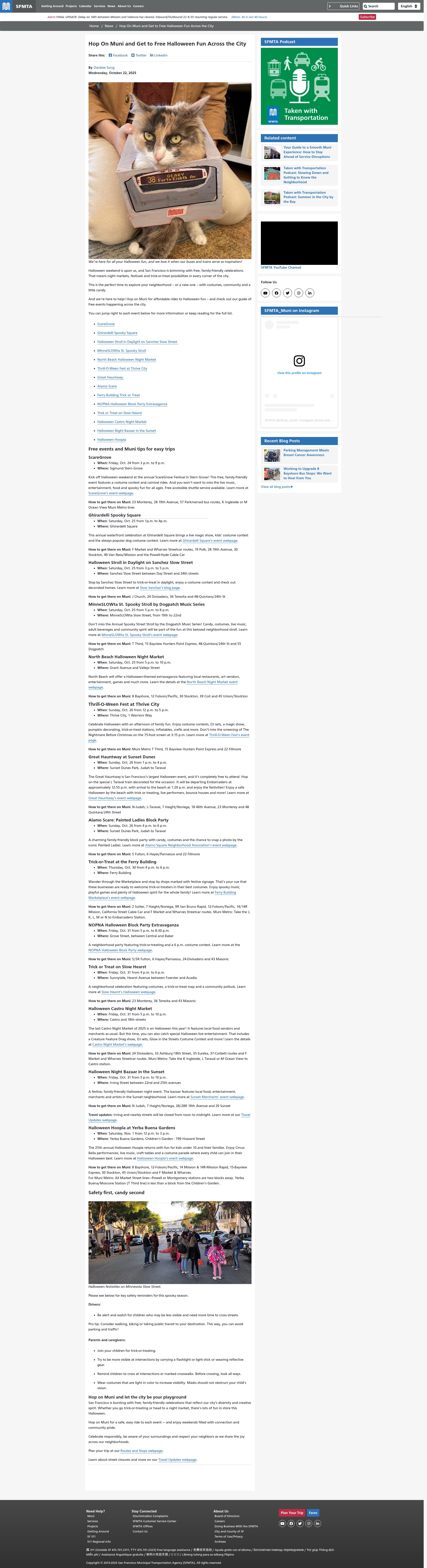 Screenshot of sfmta.com