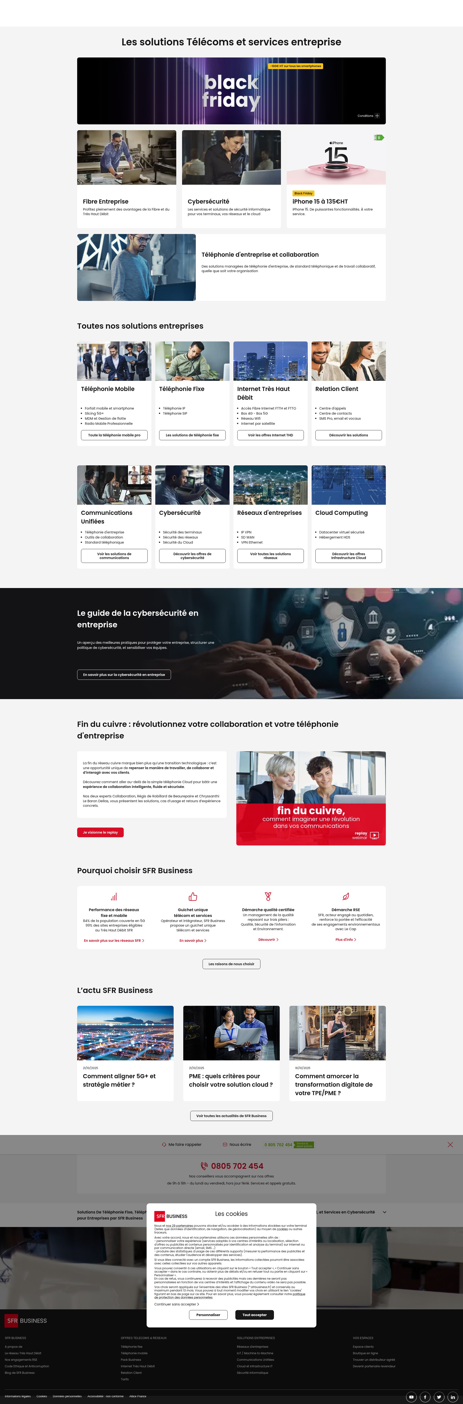 Screenshot of sfrbusiness.fr