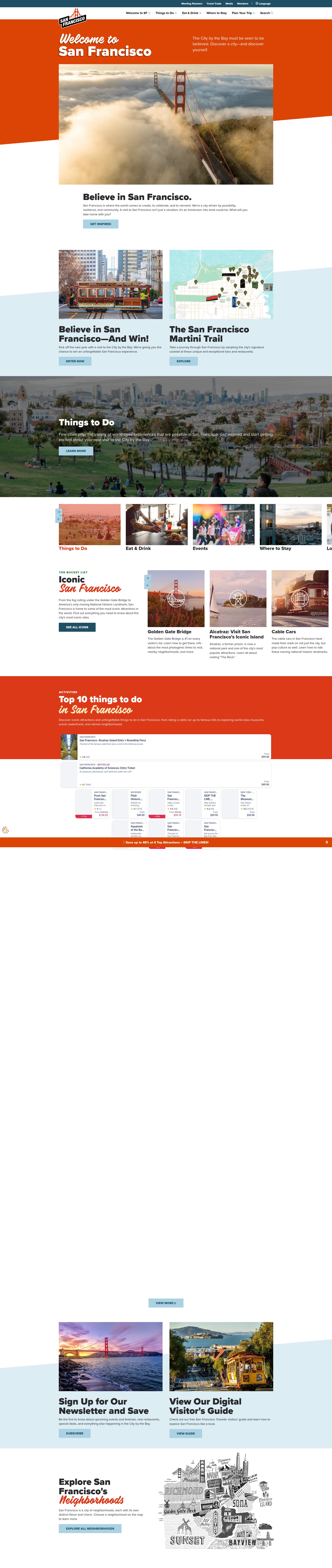 Screenshot of sftravel.com