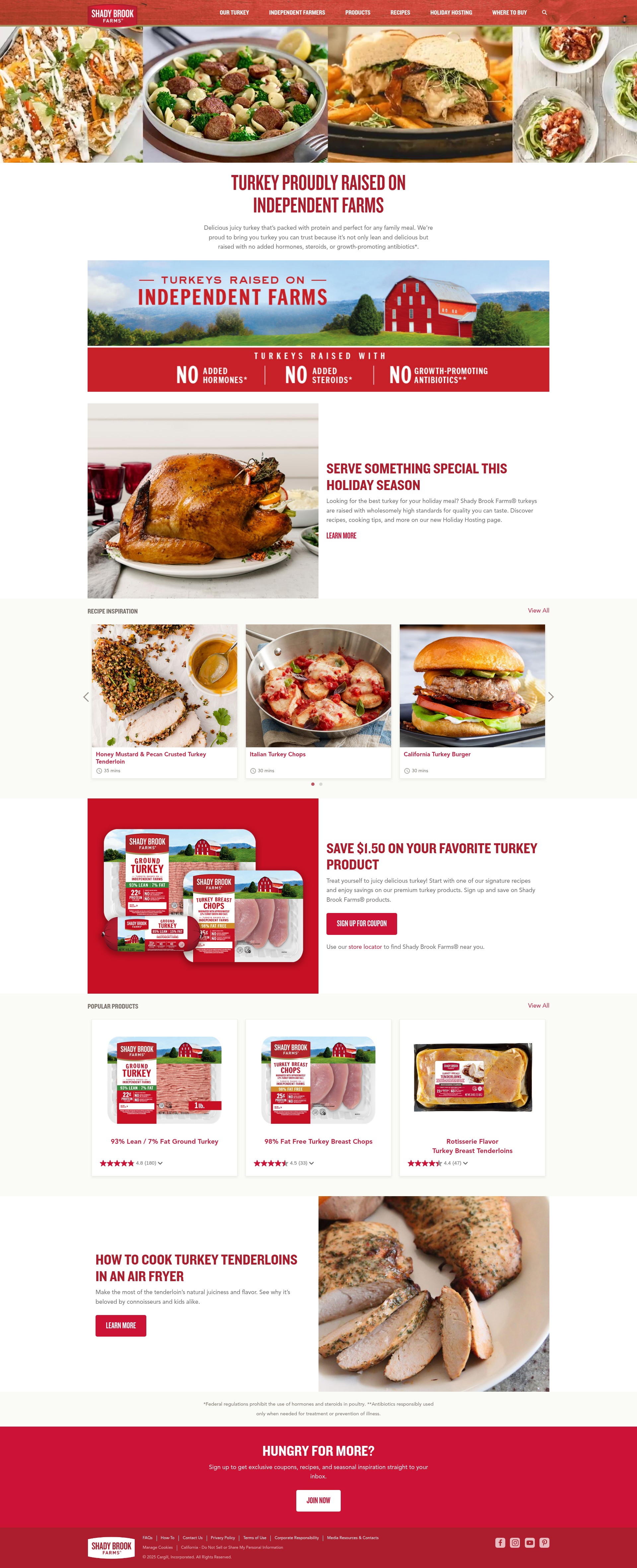 Screenshot of shadybrookfarms.com