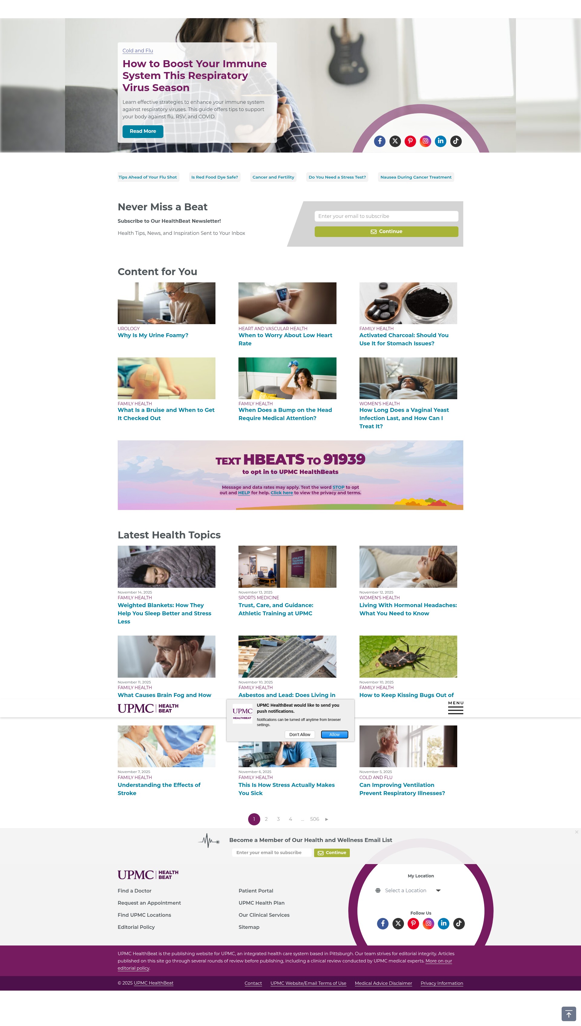 Screenshot of share.upmc.com