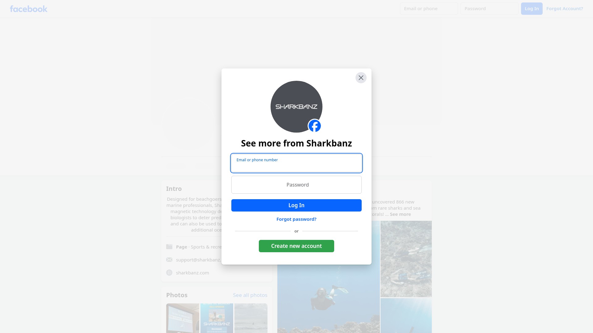 Screenshot of sharkbanz.com.au