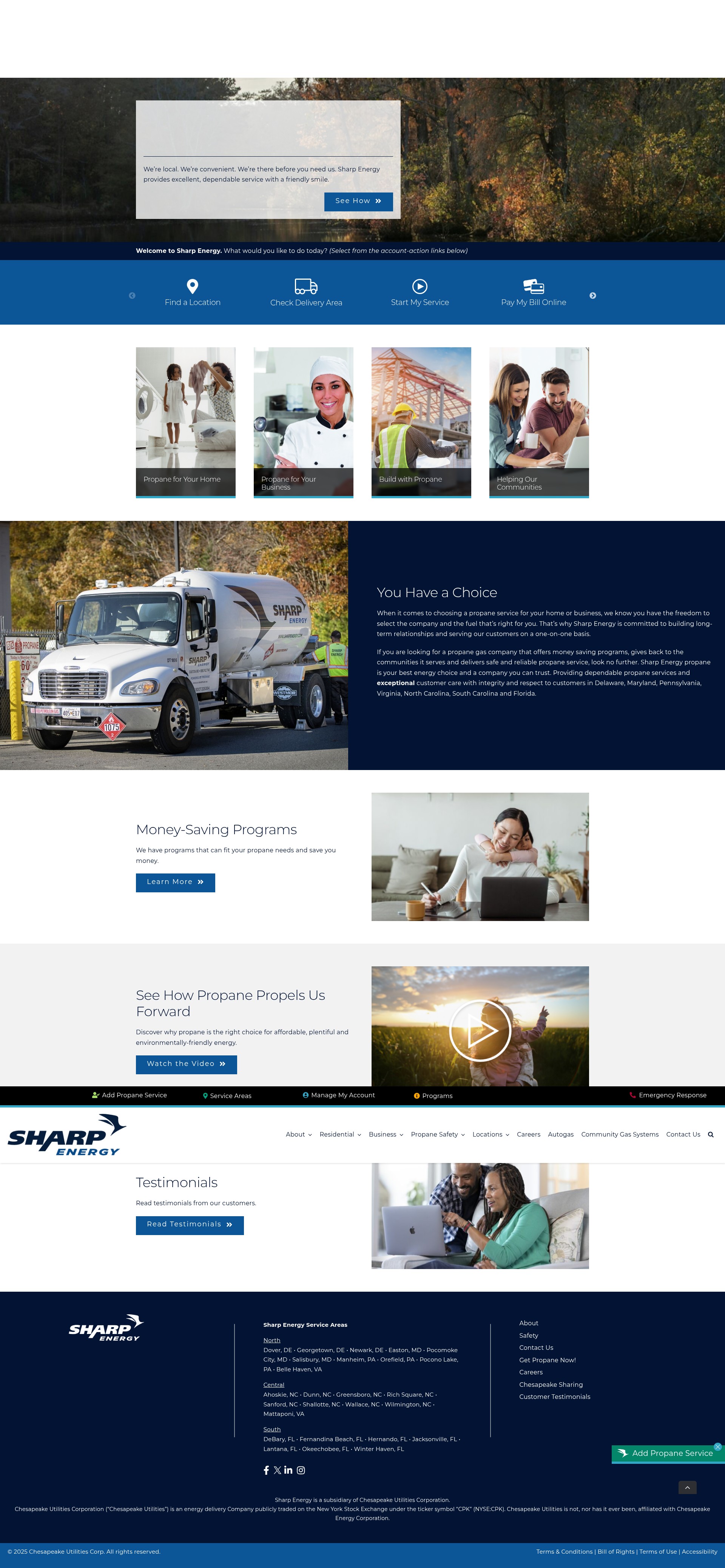 Screenshot of sharpenergy.com