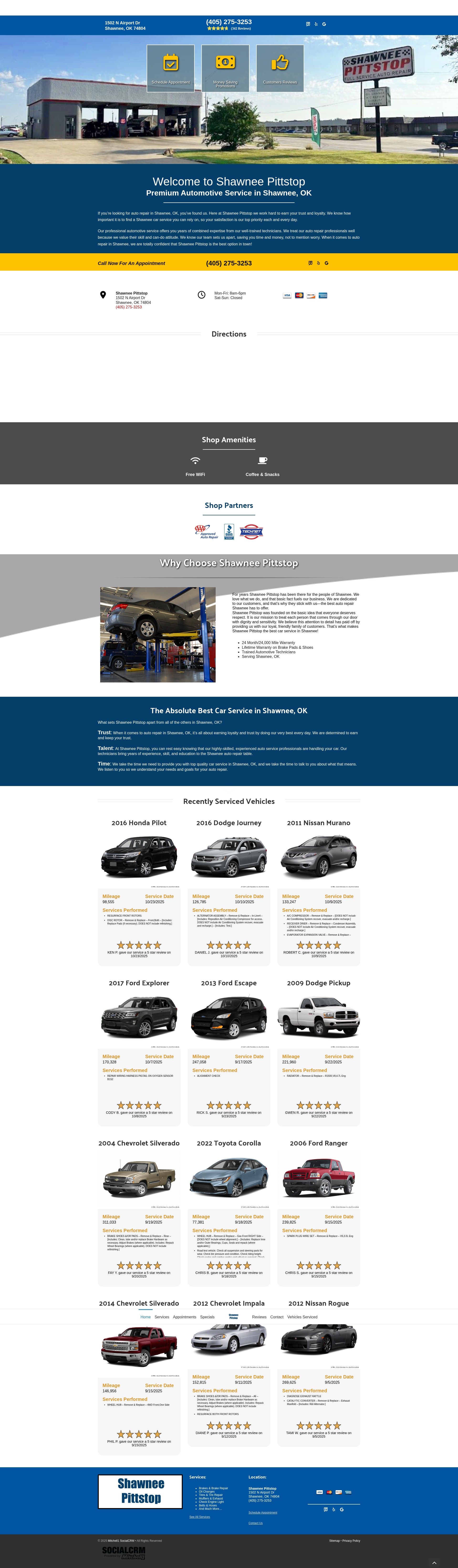 Screenshot of shawneepitstop.com