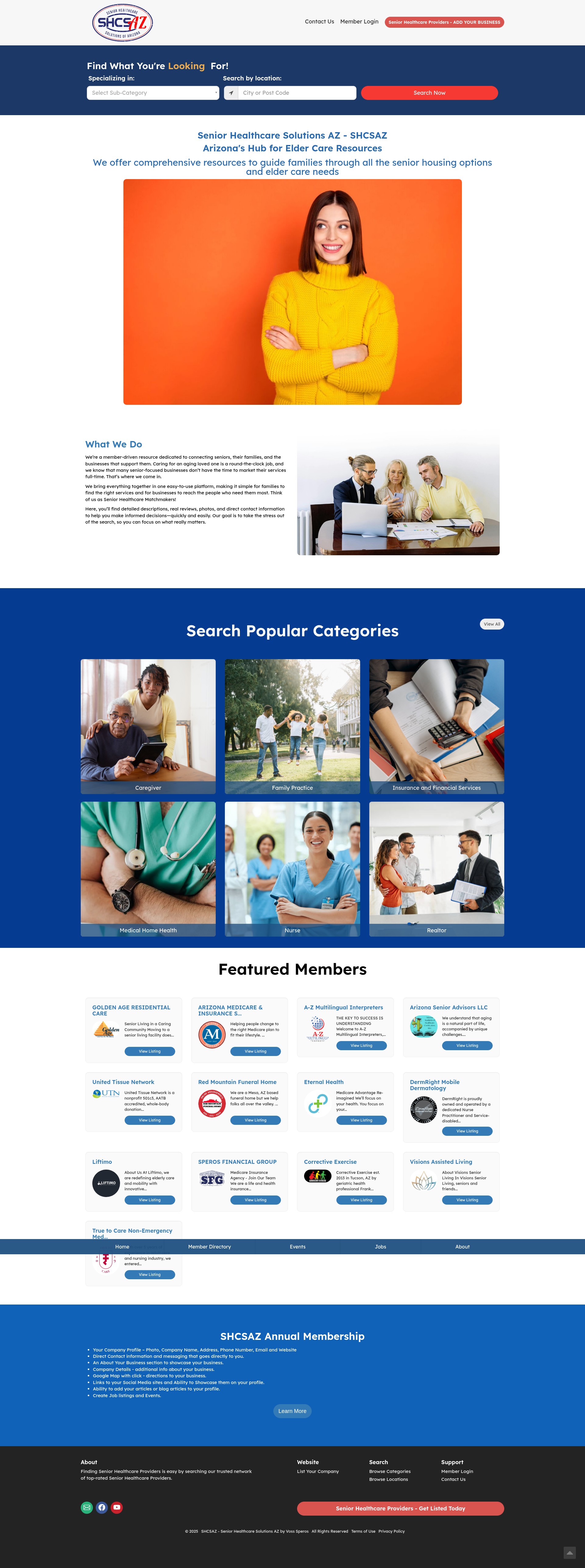 Screenshot of shcsaz.com