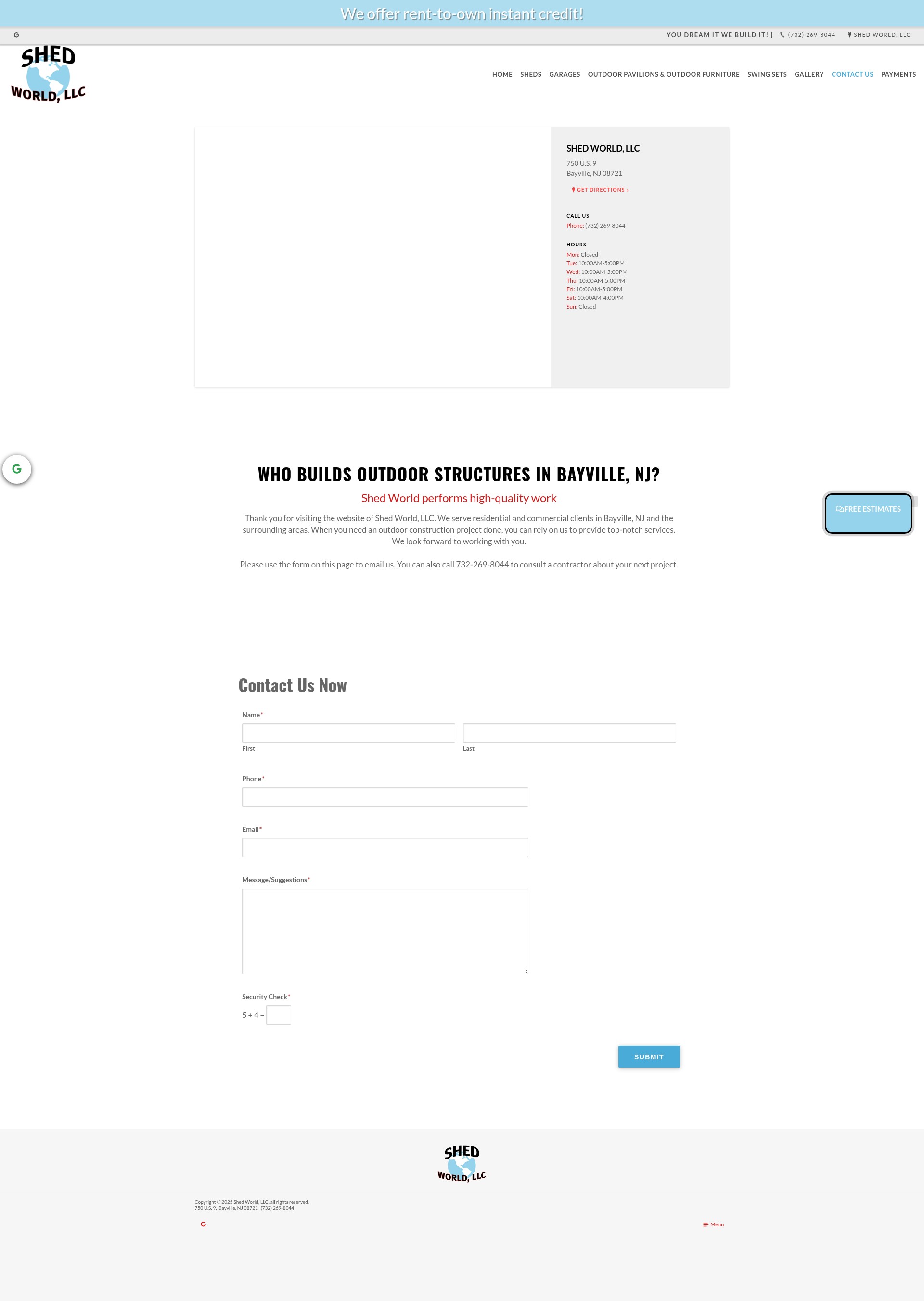 Screenshot of shedworld1.com