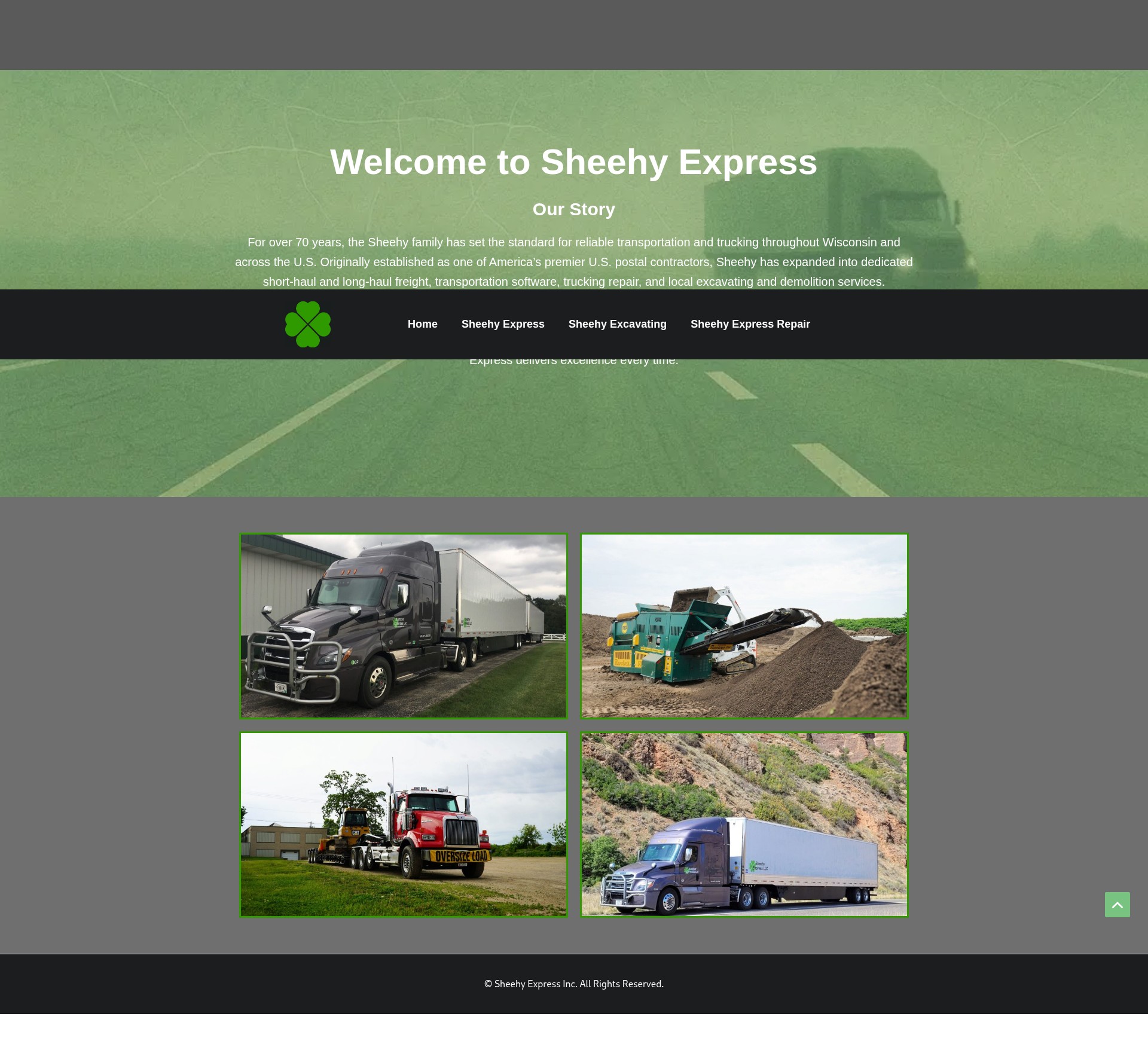 Screenshot of sheehyexpress.com